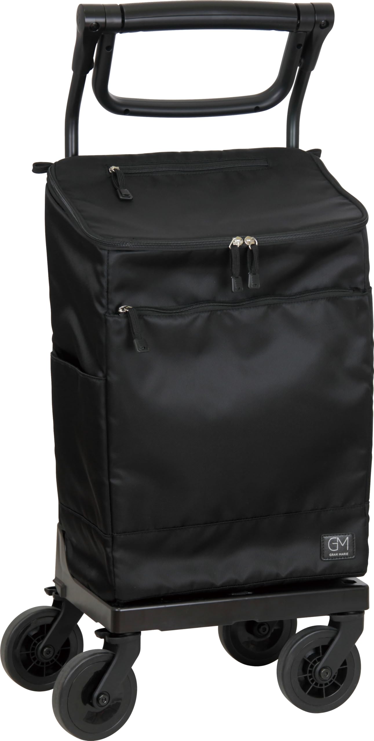 GRANMARIE[グランマリー] ショッピングカート 大容量 24L ブレーキ付き 4輪 軽量 保冷お買い物カート キャスター付き 高齢者 ブラック GM-125ST｜Maison Outre