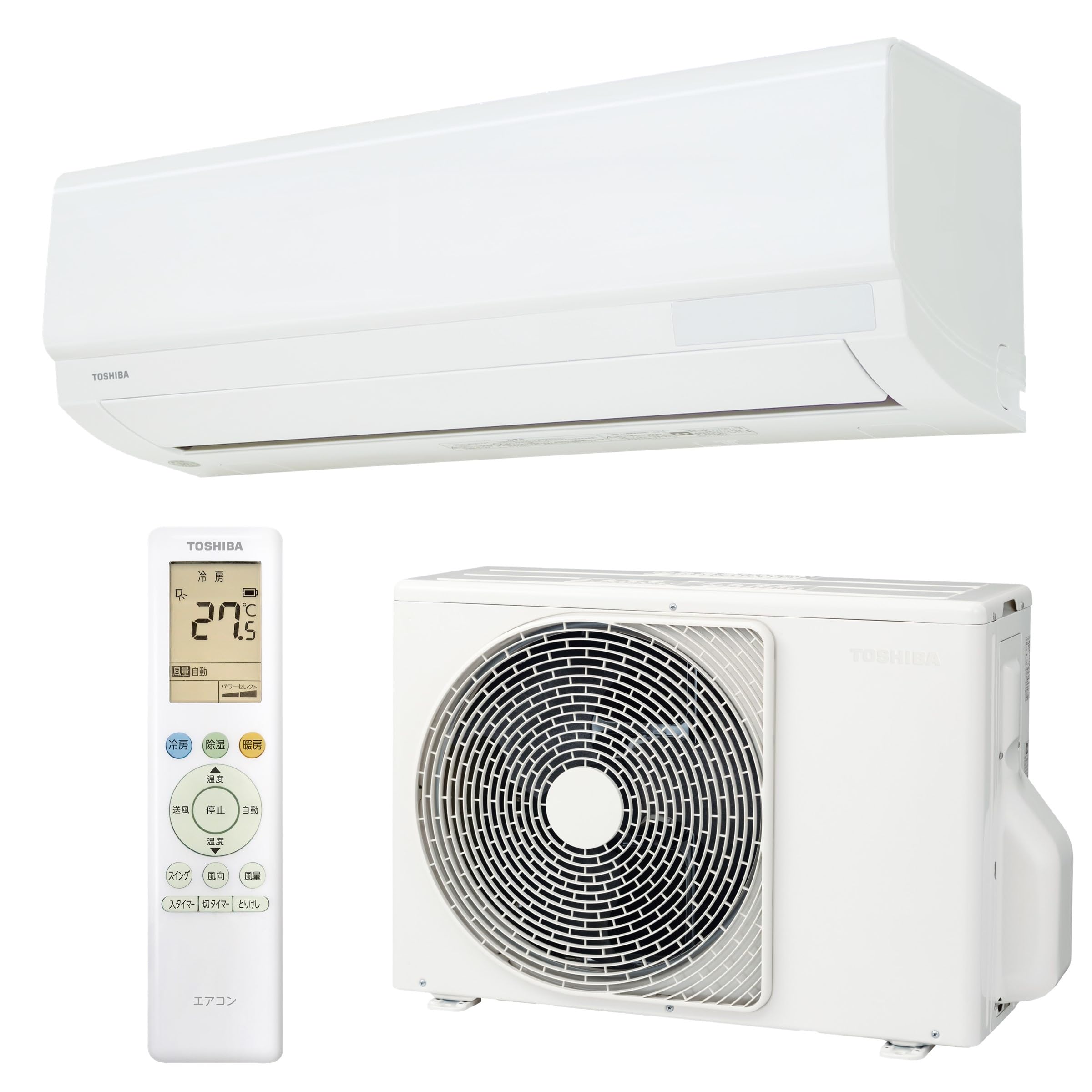 TOSHIBA(東芝) ルームエアコン 14畳用 4.0kW RAS-V401TE(W) 冷房 暖房 除湿 静音 内部洗浄 内部乾燥 高さ25cm 無線LAN内蔵｜Maison Outre