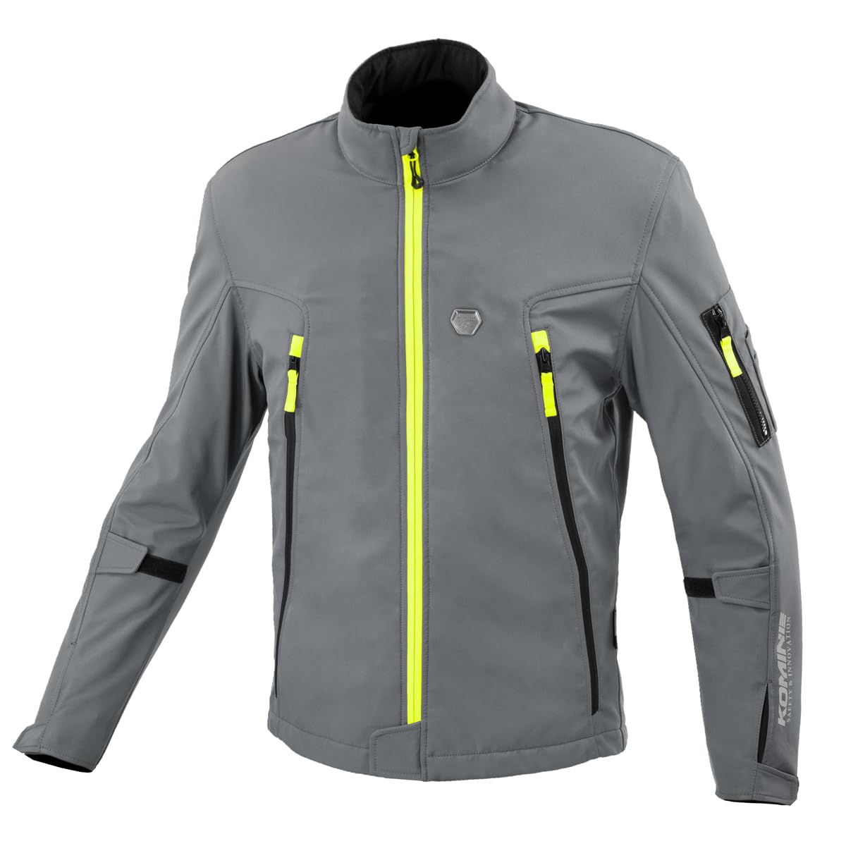 [KOMINE] バイク用 ジャケット JK-628 プロテクトソフトシェルサーマルジャケット トゥオーノ Basalt Grey 3XL 07-628｜Maison Outre