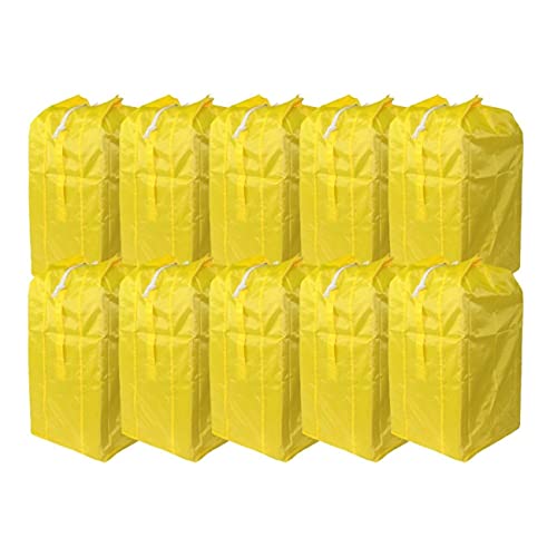 オリタニ 業務用 リネン 回収 袋 ランドリー バッグ 大 ・120L ポリエステル製 10枚(イエロー)｜Maison Outre