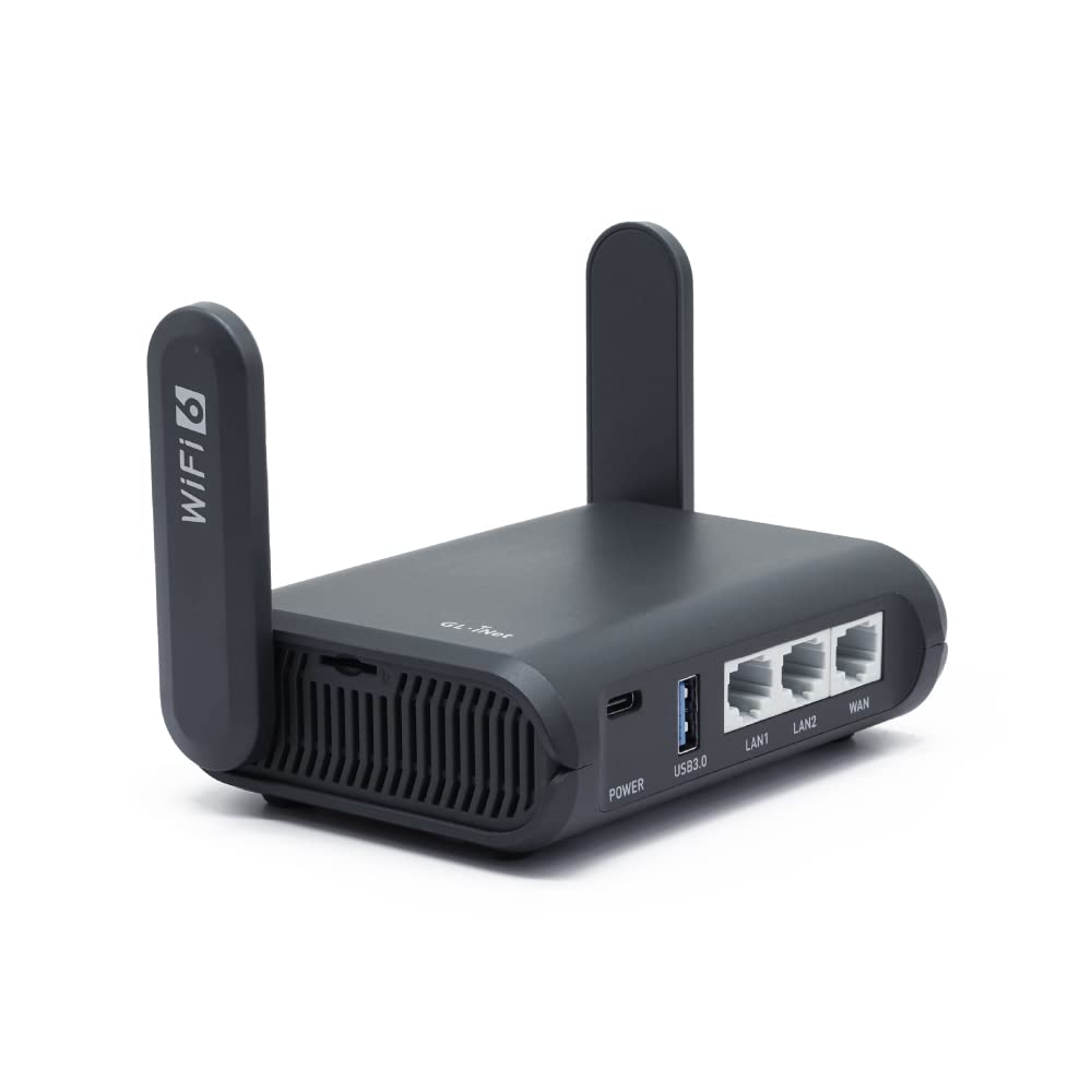 GL.iNet GL-AXT1800(Slate AX) WiFiルーターWiFi6 無線LAN VPN トラベル デュアルバンド 11 b/g/n/ac/ax 1201Mbps (5GHz) + 574Mbps (2.4GHz) OpenVPN&wire|Maison Outre