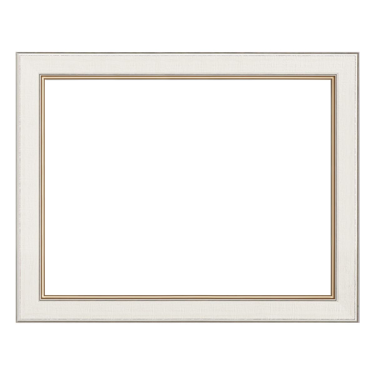 大額(Daigaku) アンティーク 木目調 額縁 UVカットアクリル 軽量 P12 ホワイト油絵・キャンバス・パネル用 8163|Maison Outre