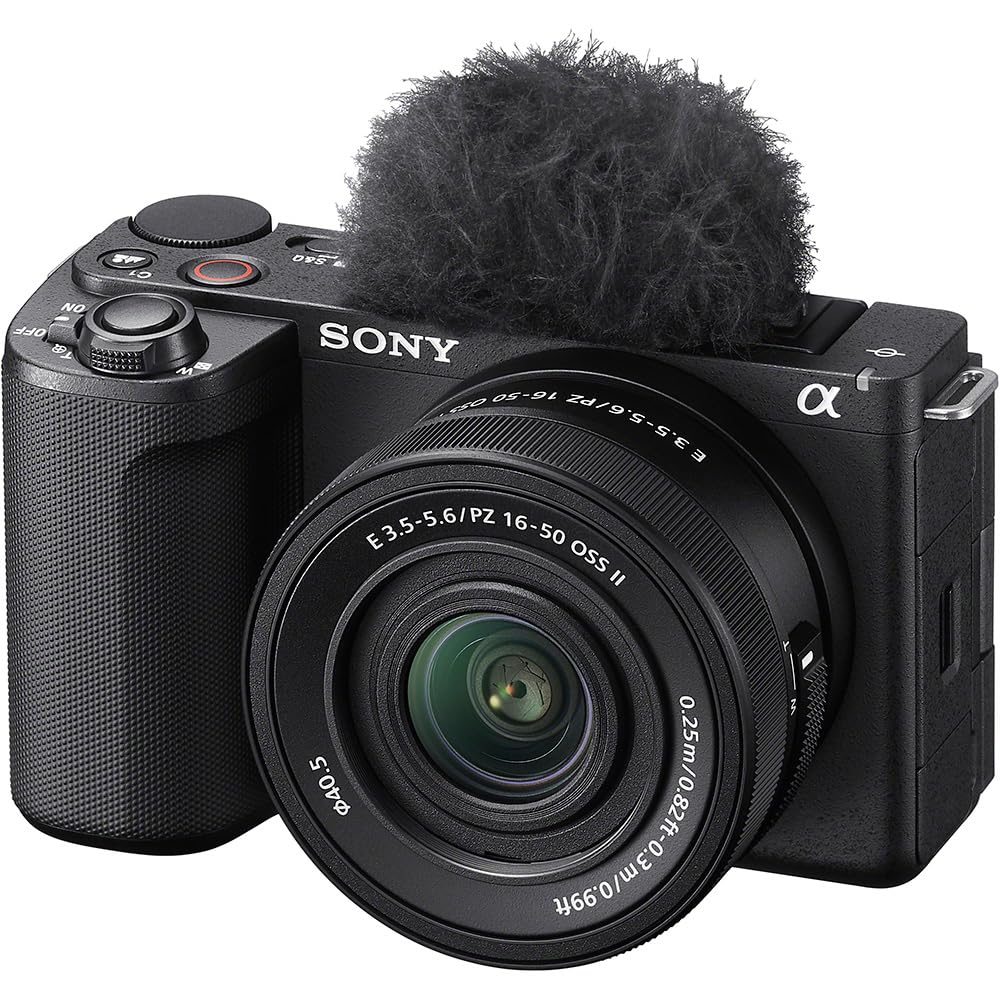 SONY(ソニー) Vlog用カメラ レンズ交換式VLOGCAM APS-C ミラーレス一眼カメラ ZV-E10M2 パワーズームレンズキット(同梱レンズ:SELP16502) ウィンドスクリーン付属 ブラック ZV-E10M2K BQ|Maison Outre