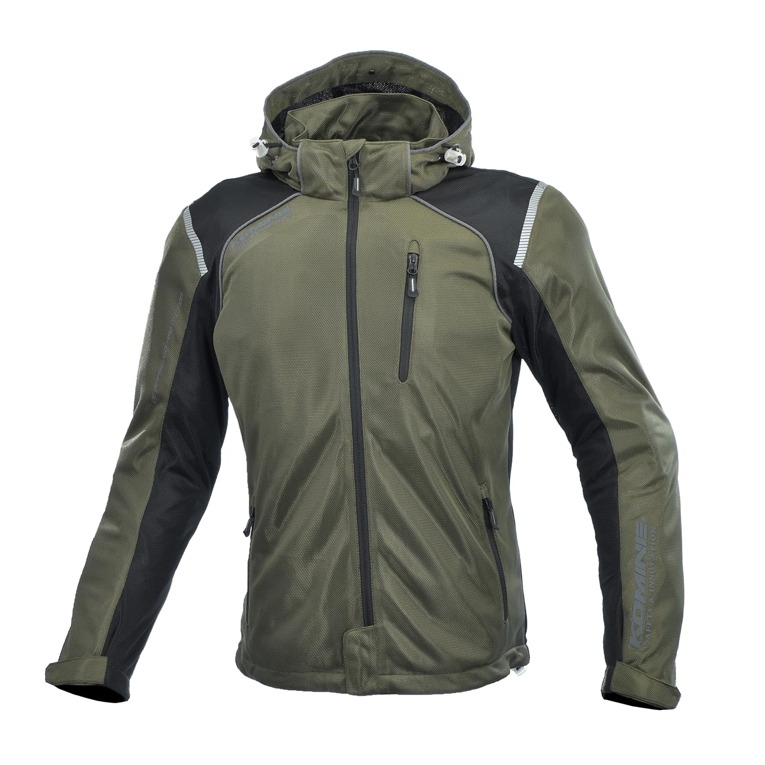 [KOMINE] バイク用 ジャケット プロテクトフルメッシュパーカ JK-135 1212 春夏向け CE規格レベル2 メッシュ素材 プロテクター 07-135 レディース Olive WL｜Maison Outre