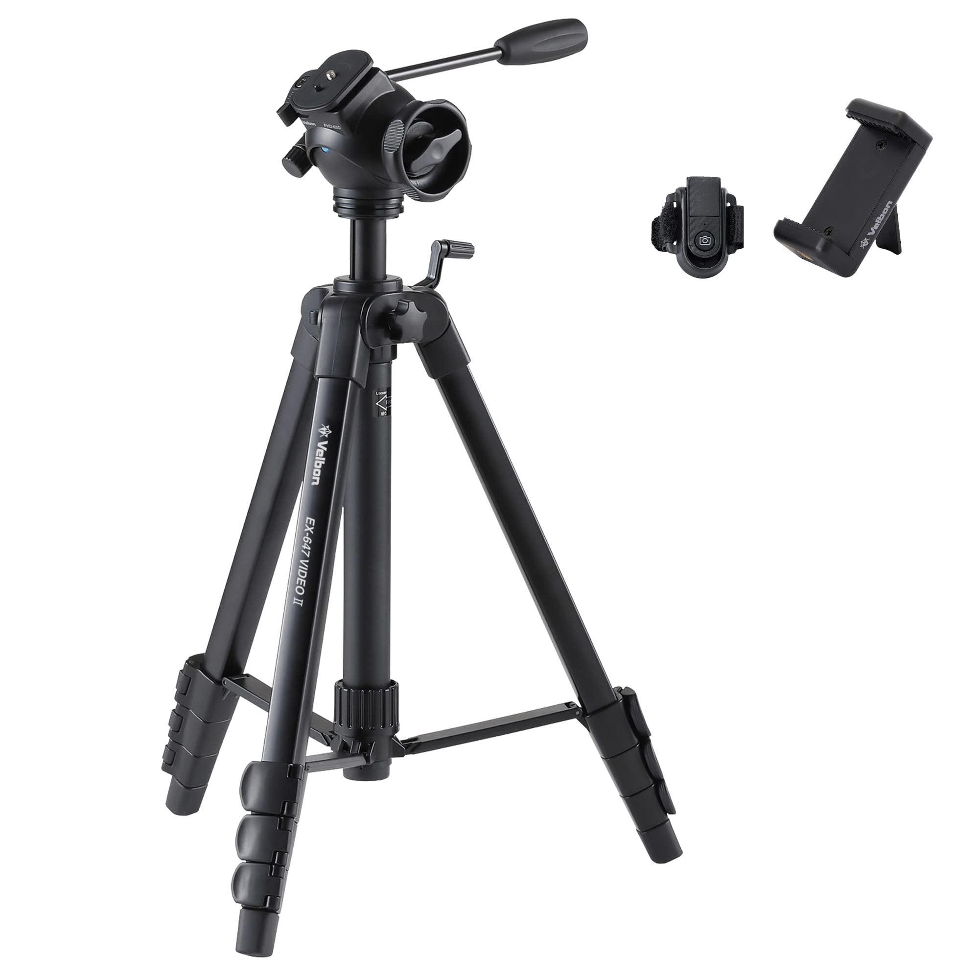 ベルボン Velbon 中型ファミリービデオ三脚 4段 EX-647 ビデオ II AZ オイルフリュード雲台搭載 スチール ムービー兼用 リモコン スマホホルダー付 動画撮影 VLOG撮影などに AMZEX-647V2 500631 19,200円