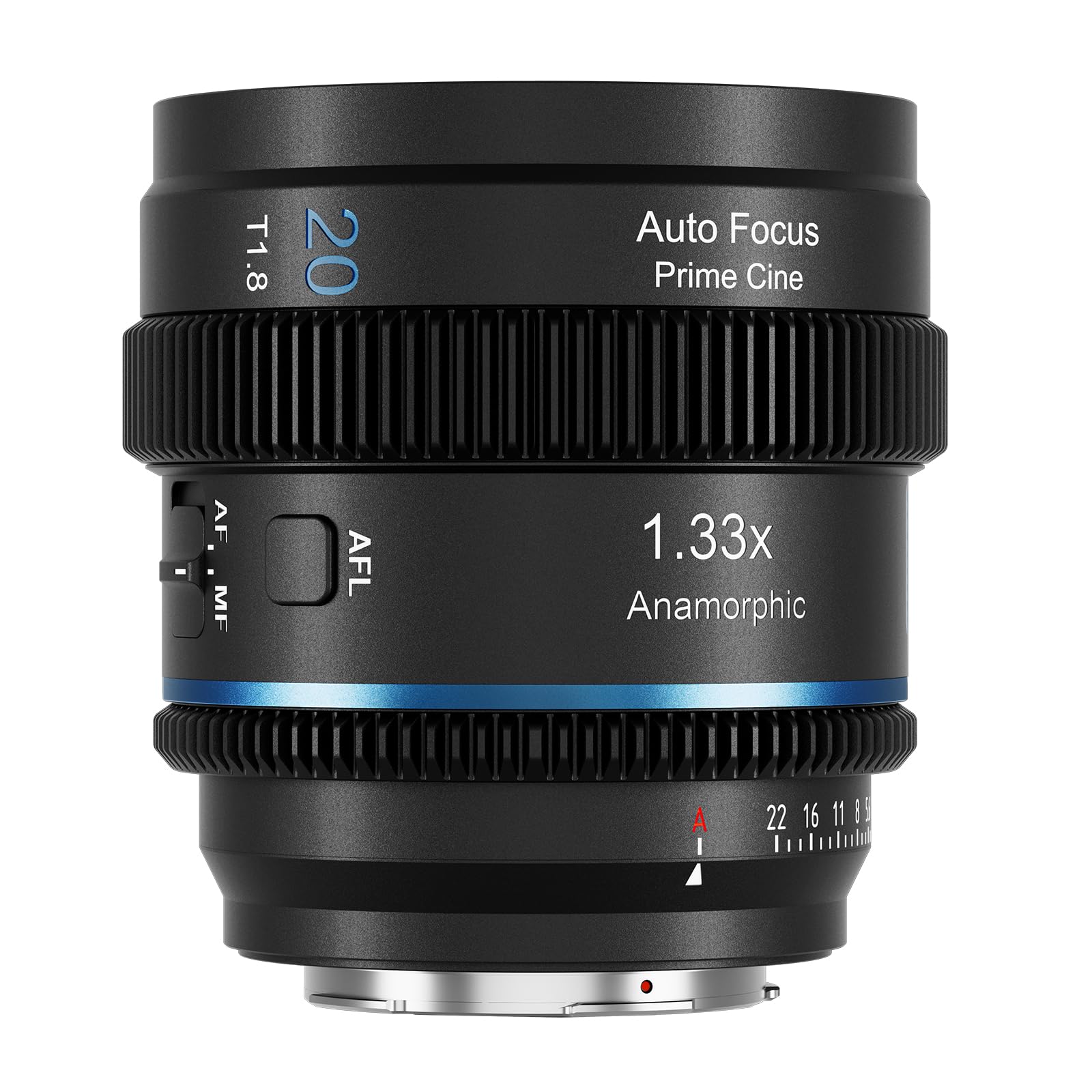 SIRUI 20mm T1.8 1.33X アナモフィックレンズ S35 オートフォーカスレンズ（Eマウント対応） A6500/A6700/FX3/30/ZV-Eシリーズ/A7シリーズ/A9/9II-ブルーフレア｜Maison Outre