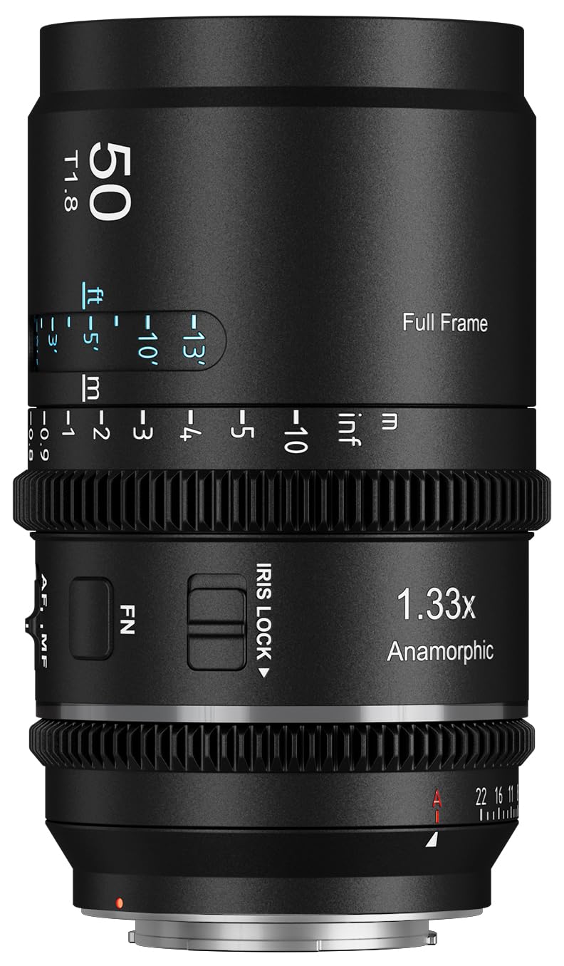SIRUI Astra 50mm 1.33X オートフォーカス フルフレーム アナモルフィック シネレンズ FXシリーズ／A7Rシリーズ／A9シリーズに対応 Eマウント(ニュートラルフレア)｜Maison Outre