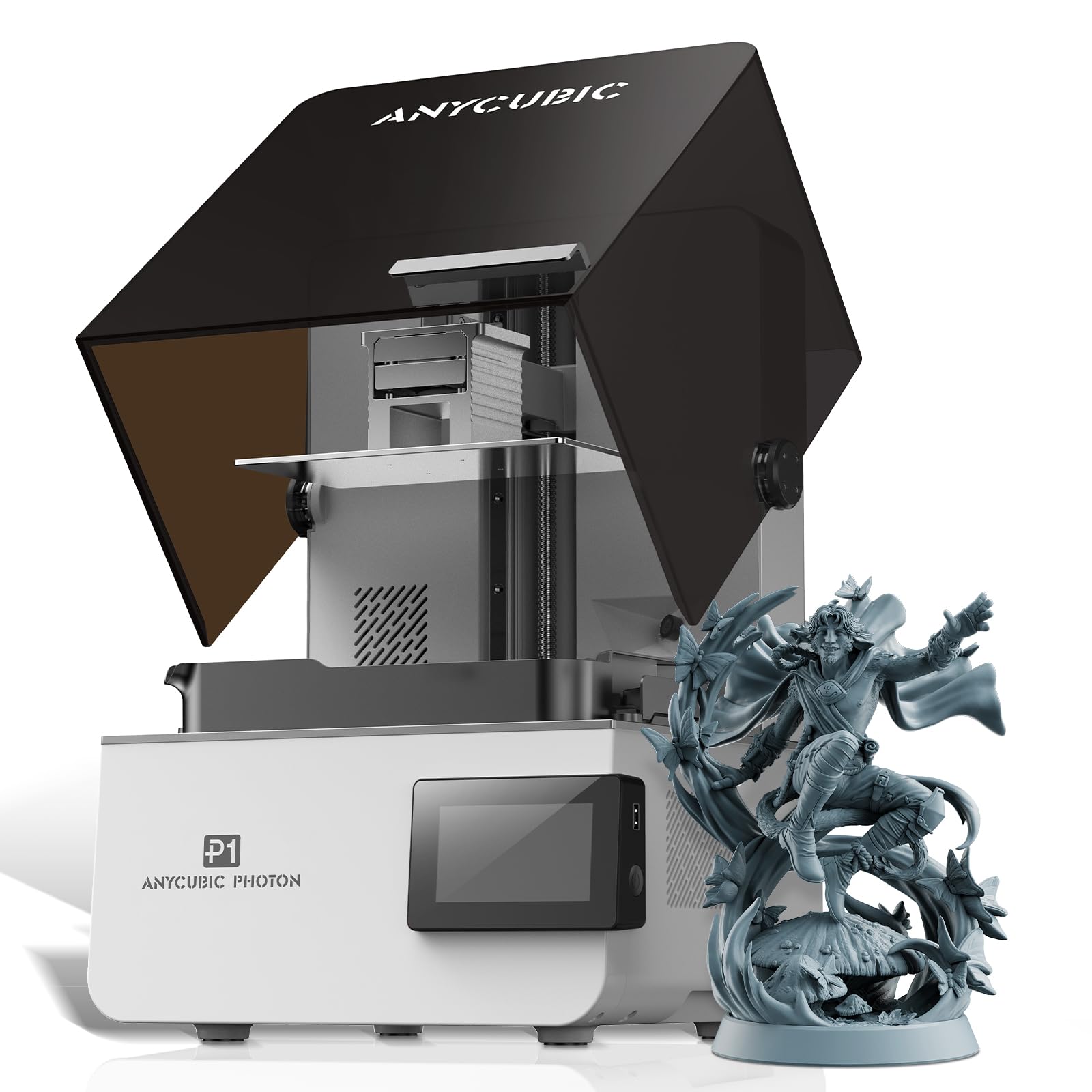 ANYCUBIC Photon P1 14K 光造形 3Dプリンター、高精度 LighTurbo4.0光源、工業用レジン対応、自動レベル調整、大容量6.5L、ボールスクリュー、日本語UI対応、日本語説明書付き、造形サイズ 223*126*230mm|Maison Outre