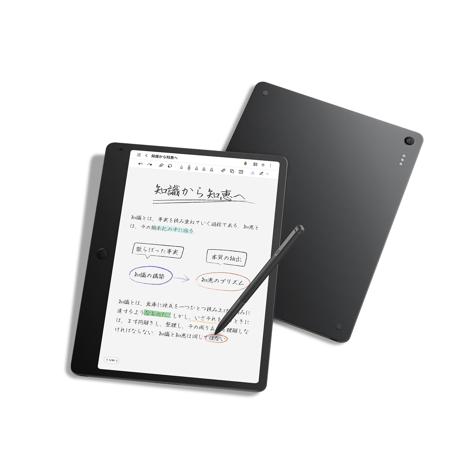 TCL Note A1 NXTPAPER 11.5インチ フルカラー電子ノート 120Hz 極薄5.5mm AIタブレット【専用スタイラスペン付属】ChatGPT搭載 Google Play対応 AI音声文字起こし/翻訳 目に優しい ペーパーライクディスプ|Maison Outre