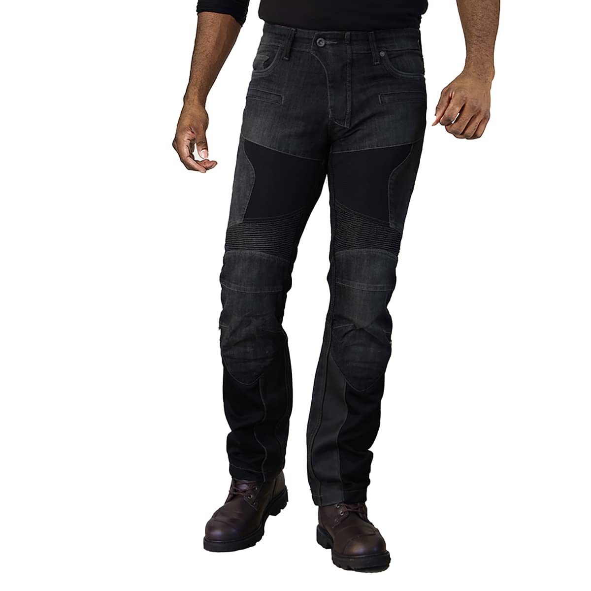 コミネ(KOMINE) バイク用 スーパーフィットプロテクトレザーメッシュジーンズ Deep Indigo WL WJ-741S 春夏秋向け メッシュ素材CE規格レベル2 ストレッチ素材プロテクター|Maison Outre
