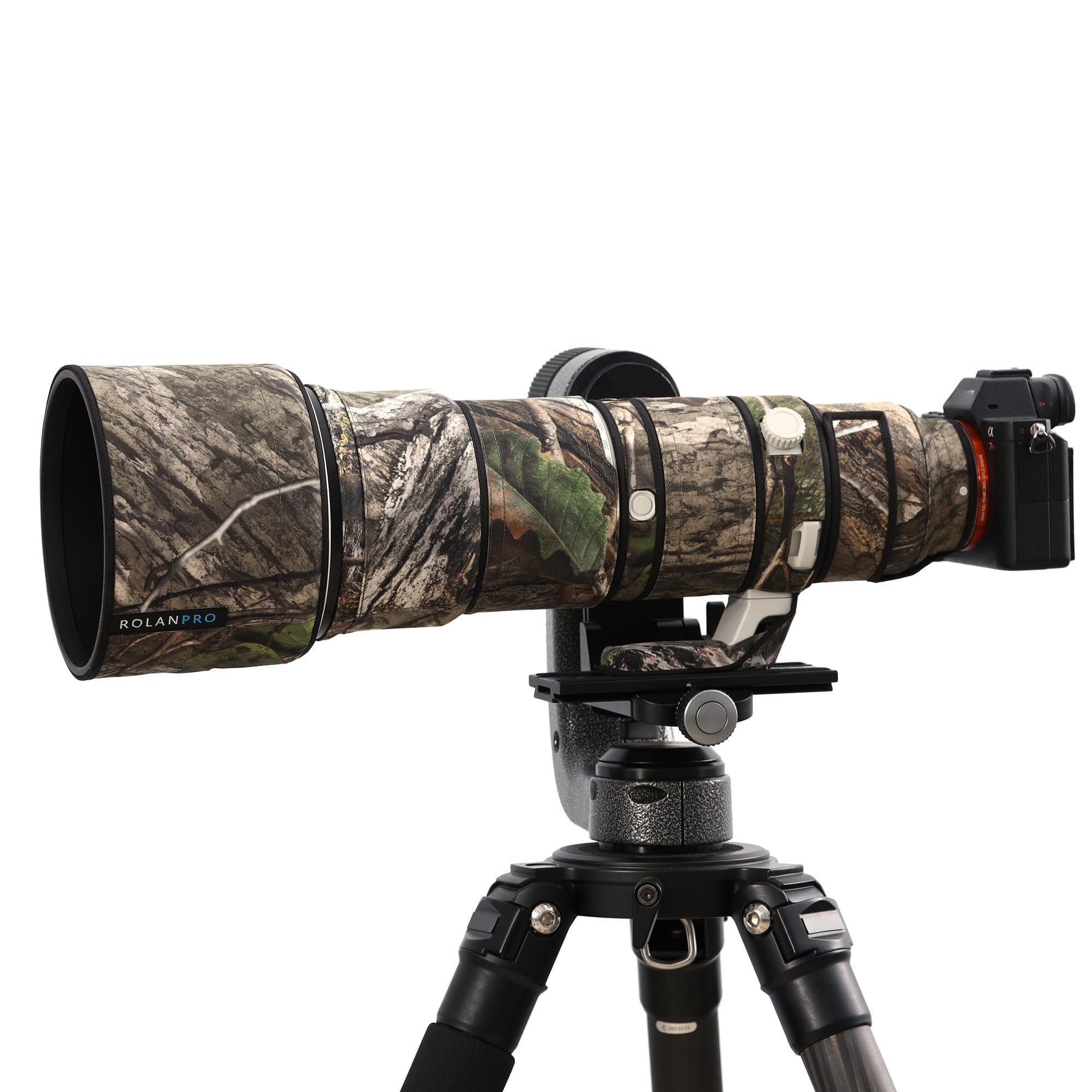ROLANPRO 防水レンズカバー ソニー Sony FE 400-800mm F6.3-8 G OSS (SEL400800G) 用 望遠レンズ 保護カバー 傷防止 野鳥撮影 迷彩レインカバー - #31 ダークジャングル迷彩|Maison Outre
