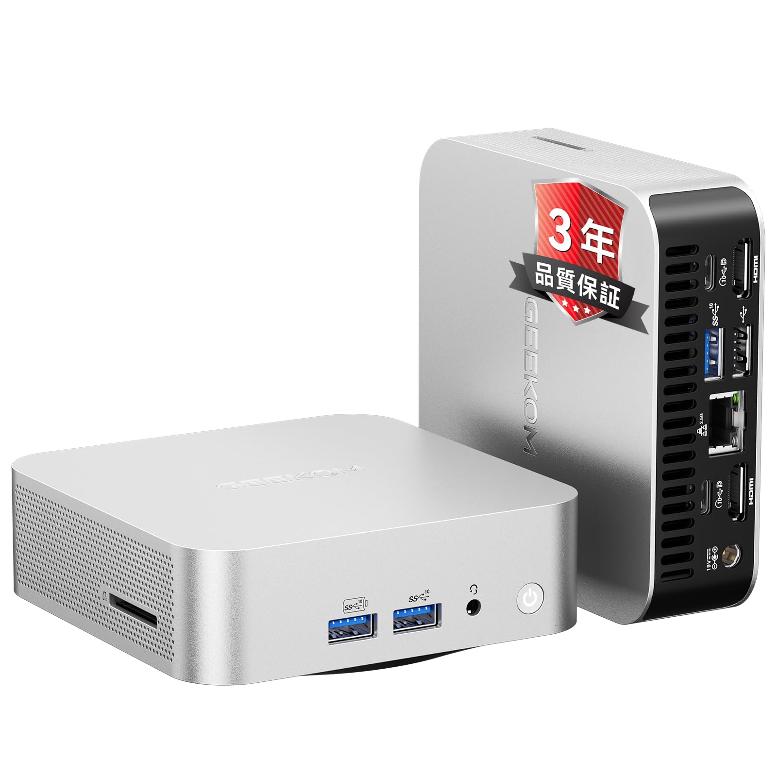 【法人向・ 5年安定稼働】GEEKOM A5 Pro ミニ PC AMD Ryzen 7530U搭載（6650H/7430U/7730Uより速い）|全金属&times;1095日保証|128GB+6TB拡張可能|4画面4K|30dB静音|WiFi 6+2.5G LAN｜Maison Outre