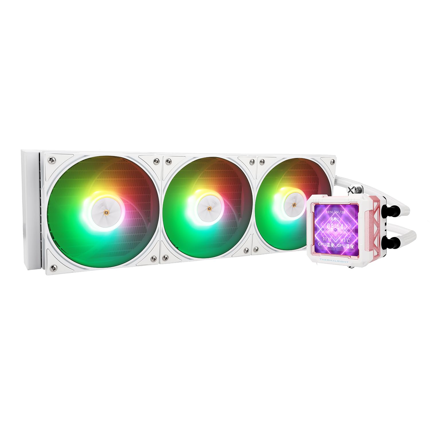 THERMALRIGHT FW PRO 360 ARGB MEW CPU AIO クーラー、320*320 解像度の IPS LCD スクリーン、AM5&Intel 1700/1851、高性能 360 スペック 水冷 2.73in リムーバブル ディスプレ｜Maison Outre 13,859円