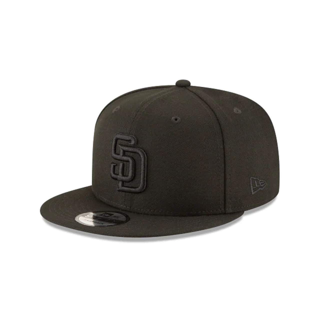 New Era 9Fifty 950 ブラック ベーシック スナップバック アジャスタブル キャップ (サンディエゴ・パドレス(ブラック)) Free Size｜Maison Outre