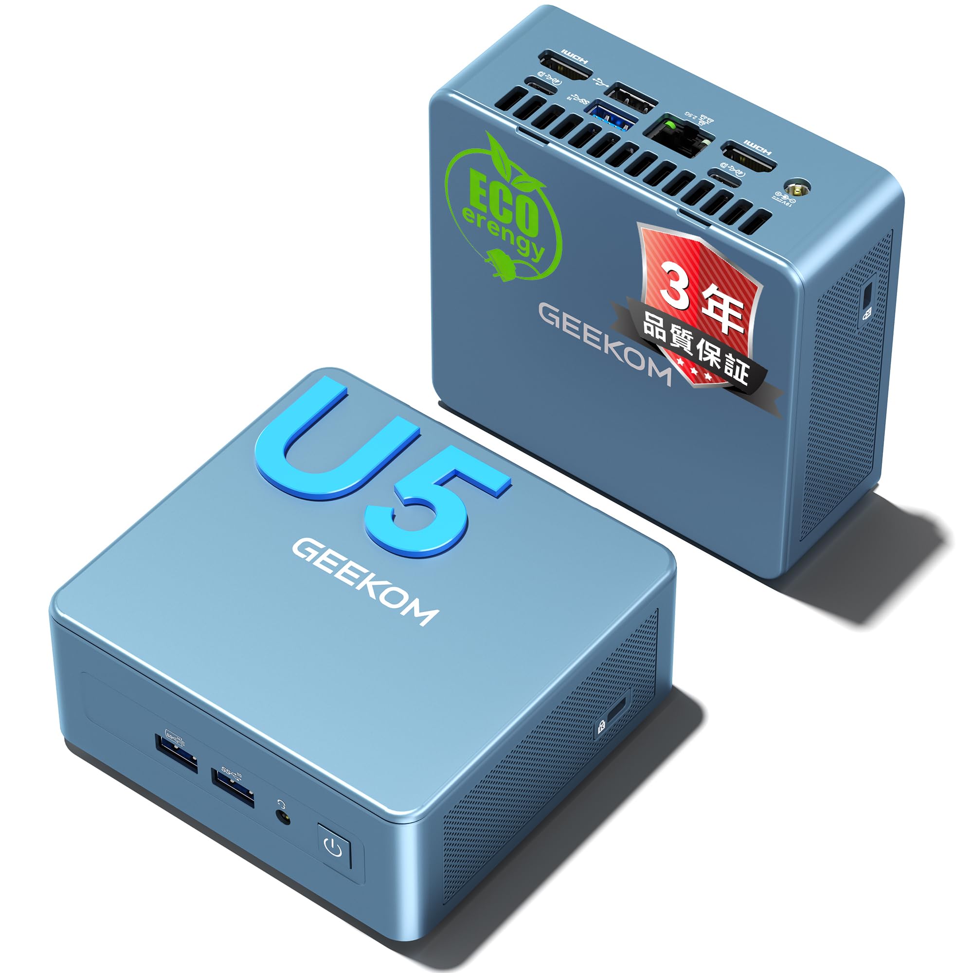 【オフィス通信の頂点・法人向け】GEEKOM IT12ミニPC Intel Ultra 5 125U搭載 Win11 Pro mini pc 128GB+10TB SSD（最大拡張）1095日保証|2.5G LAN・Wi-Fi7・BT5.4（混雑ネットワー｜Maison Outre