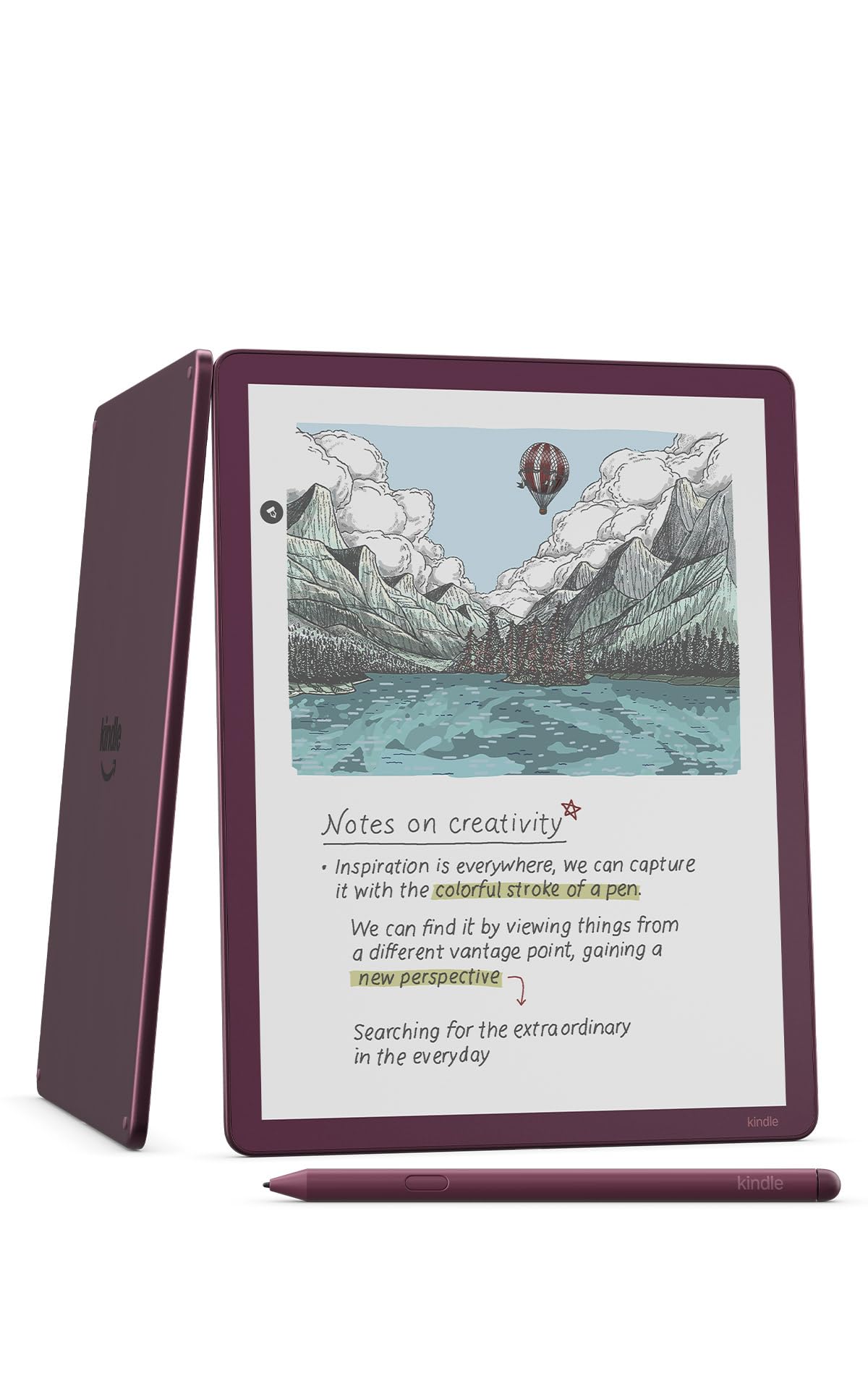 New Kindle Scribe Colorsoft | 11インチカラーディスプレイ、64GBストレージ、ノート機能搭載、明るさ自動調整、色調調節ライト、プレミアムペン付き、フィグ｜Maison Outre