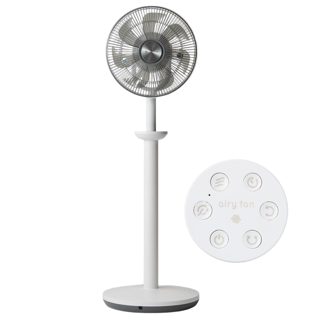 cocono 扇風機 音声操作 スマホ操作 インテリアに溶け込む多機能ファン 静音 DCモーター airy fan high grade サーキュレーター ハイポジション インテリア家電 おしゃれ アプリ操作 airyfan エアリーファン ハイグレード |Maison Outre