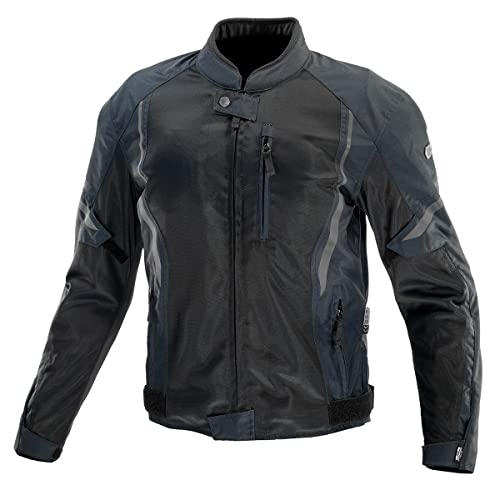 [Komine] バイク用 JK-1463 プロテクトハーフメッシュジャケット 07-1463 メンズ Navy S