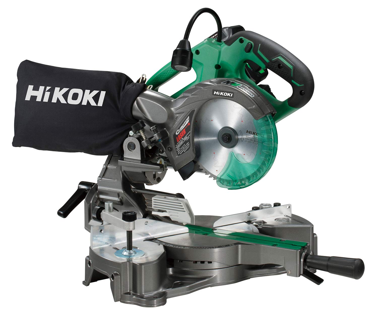 HiKOKI(ハイコーキ) コードレス卓上スライド丸のこ 36V マルチボルト 軽量タイプ 刃径165mm 左傾斜 最大六寸(182mm)切断 レーザーマーカー・LEDライト 畜電池・急速充電器・チップソー付 C3606DRA(XP)|Maison Outre