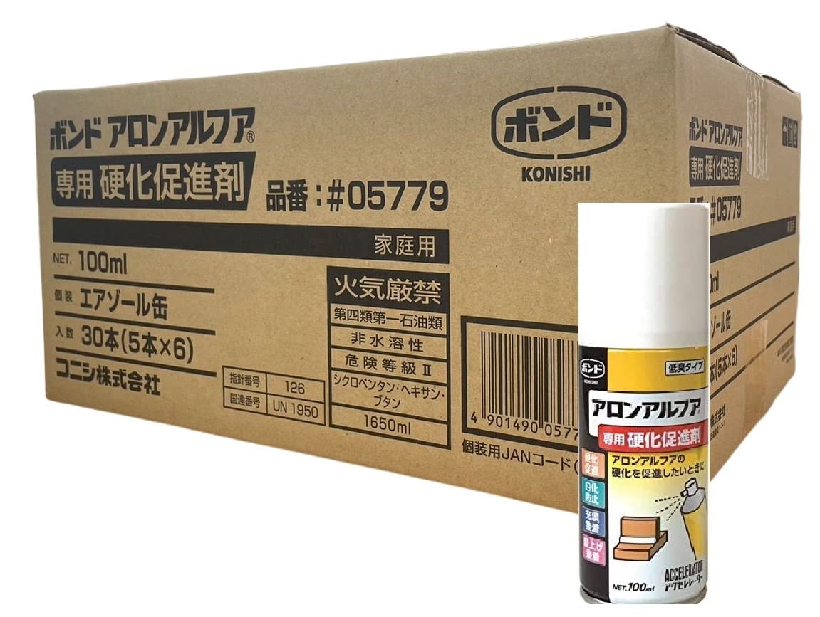 コニシ 【箱売り】 ボンド アロンアルフア 専用硬化促進剤 100ｍｌ 30本入｜Maison Outre