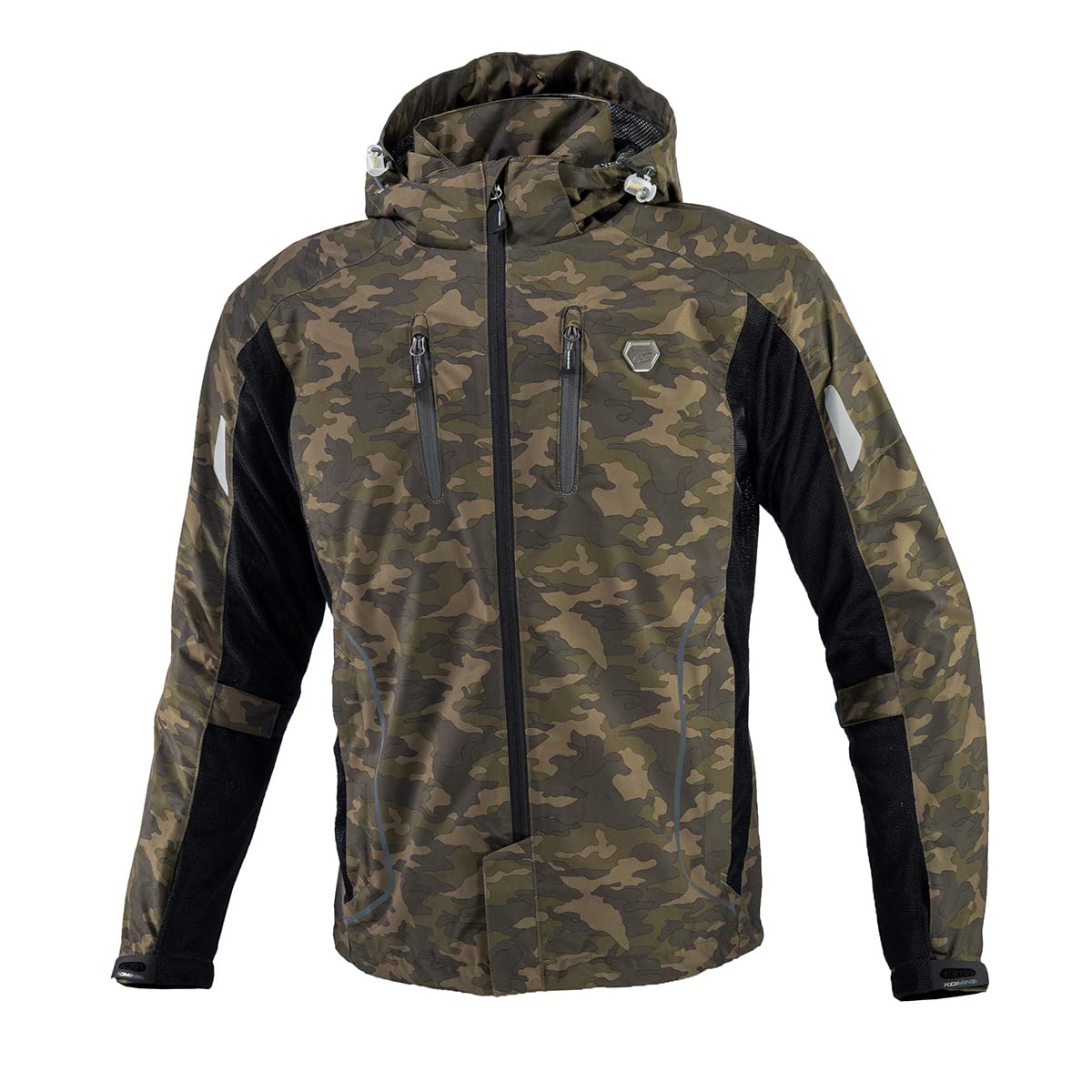 [KOMINE] バイク用 ジャケット JK-1123 プロテクトハーフメッシュパーカ 07-1123 メンズ Camo Black 3XL｜Maison Outre