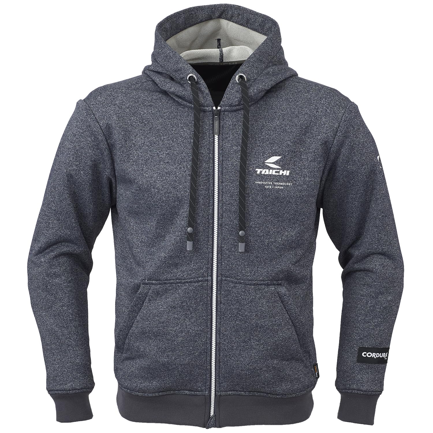 RSタイチ(RS TAICHI) バイクウェア ライディングジャケット パーカ 春夏秋 CORDURA 耐摩耗性 通気性 CEプロテクター内蔵 コーデュラ フーディ RSJ352 NAVY XXL｜Maison Outre