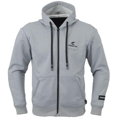 RSタイチ(RS TAICHI) バイクウェア ライディングジャケット パーカ 春夏秋 CORDURA 耐摩耗性 通気性 CEプロテクター内蔵 コーデュラ フーディ RSJ352 HEATHER GRAY S|Maison Outre