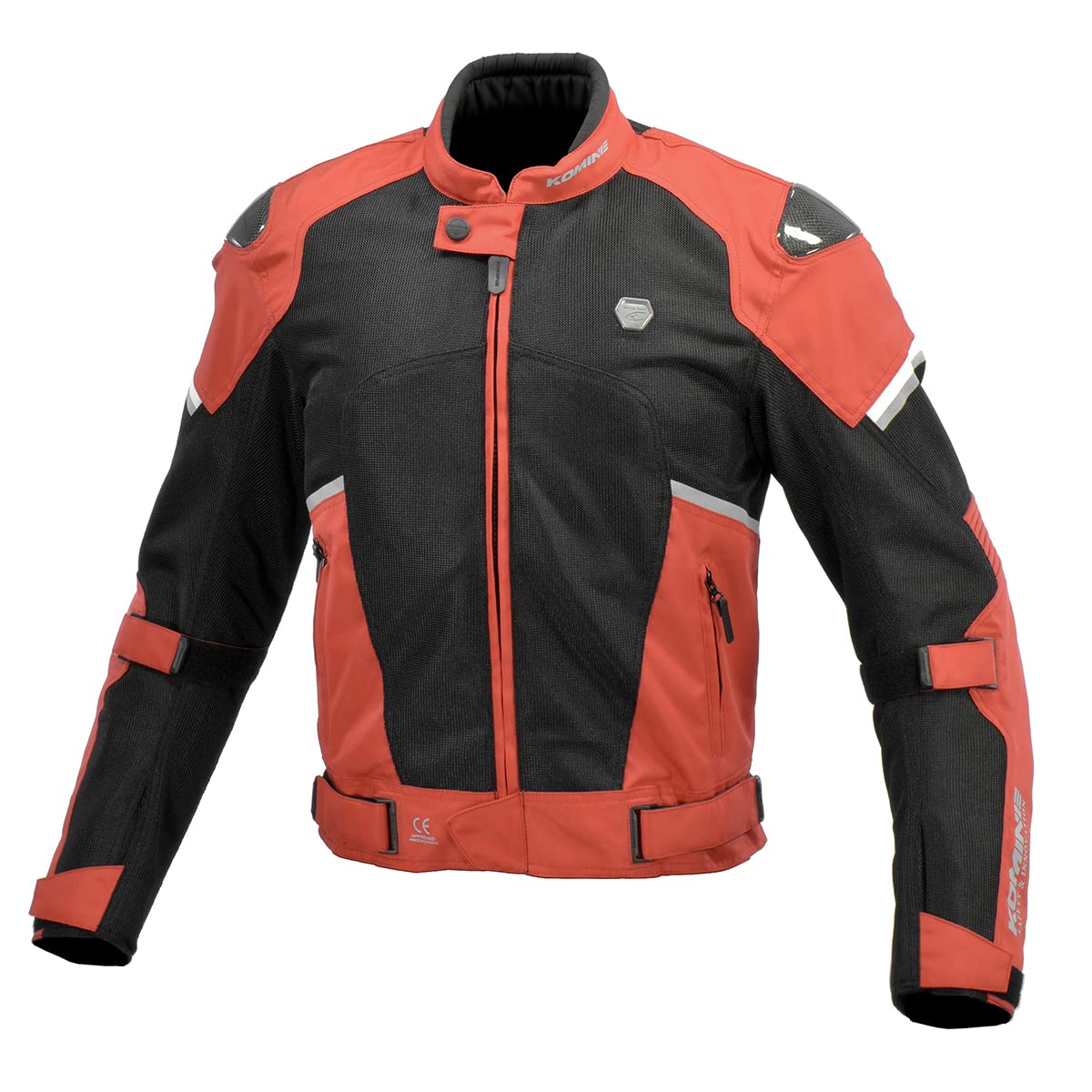 [KOMINE] バイク用 ジャケット JK-1573 プロテクトカーボンメッシュジャケット 07-1573 メンズ Red Black M｜Maison Outre