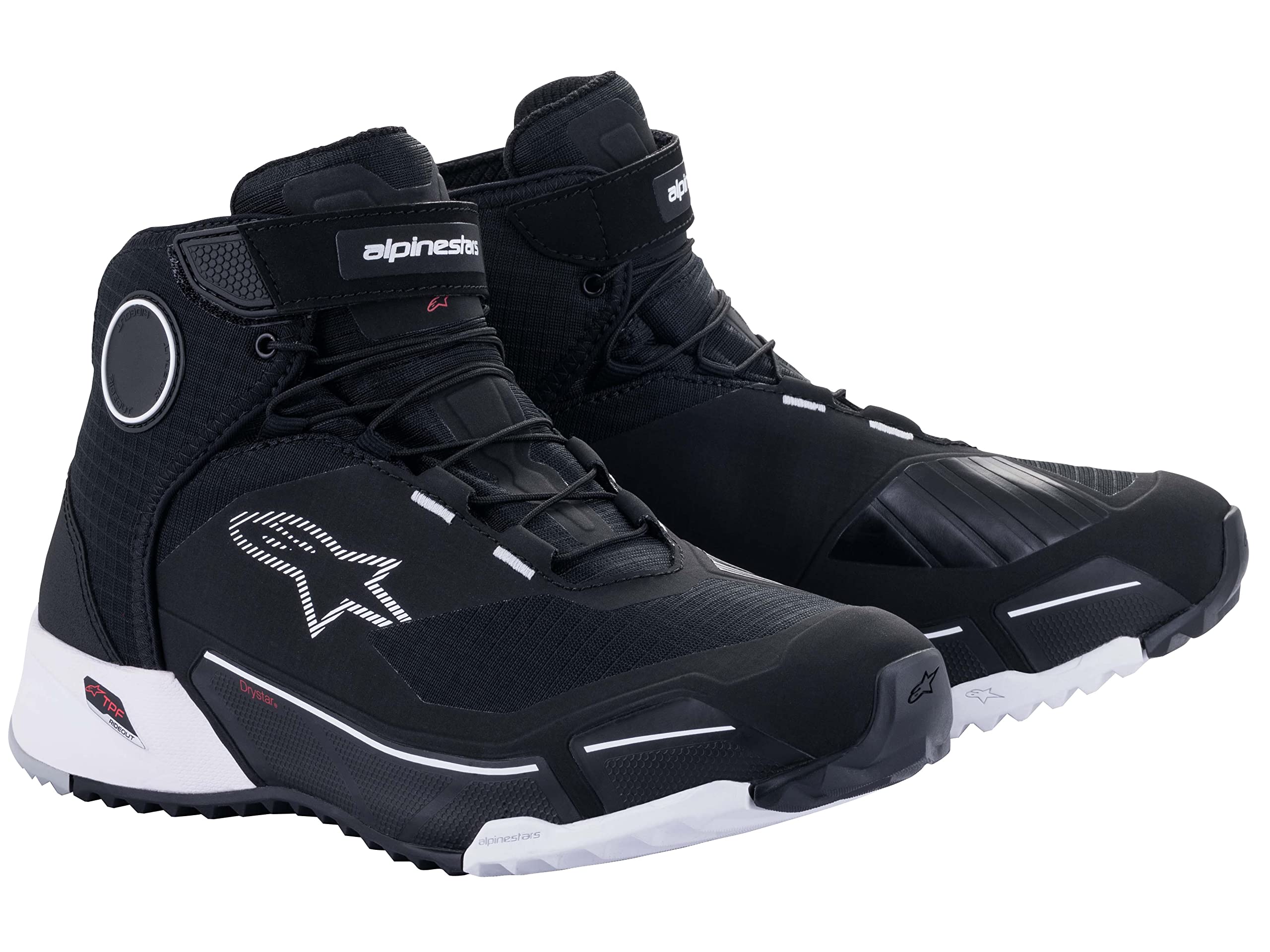 alpinestars (アルパインスターズ) バイクシューズ ブラック/ホワイト US8.5/26.0cm CR-X DRYSTAR RIDING シューズ 2611820|Maison Outre