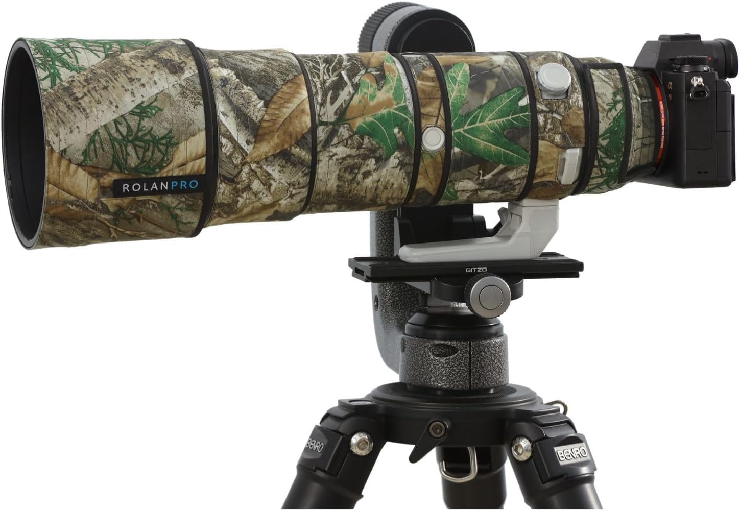 ROLANPRO 防水レンズカバー カモフラージュ レインカバー 適用于Sony FE 200-600mm F5.6-6.3 G OSSレンズ用 保護ケース 銃 衣類 - #27 ジャングル 防水|Maison Outre