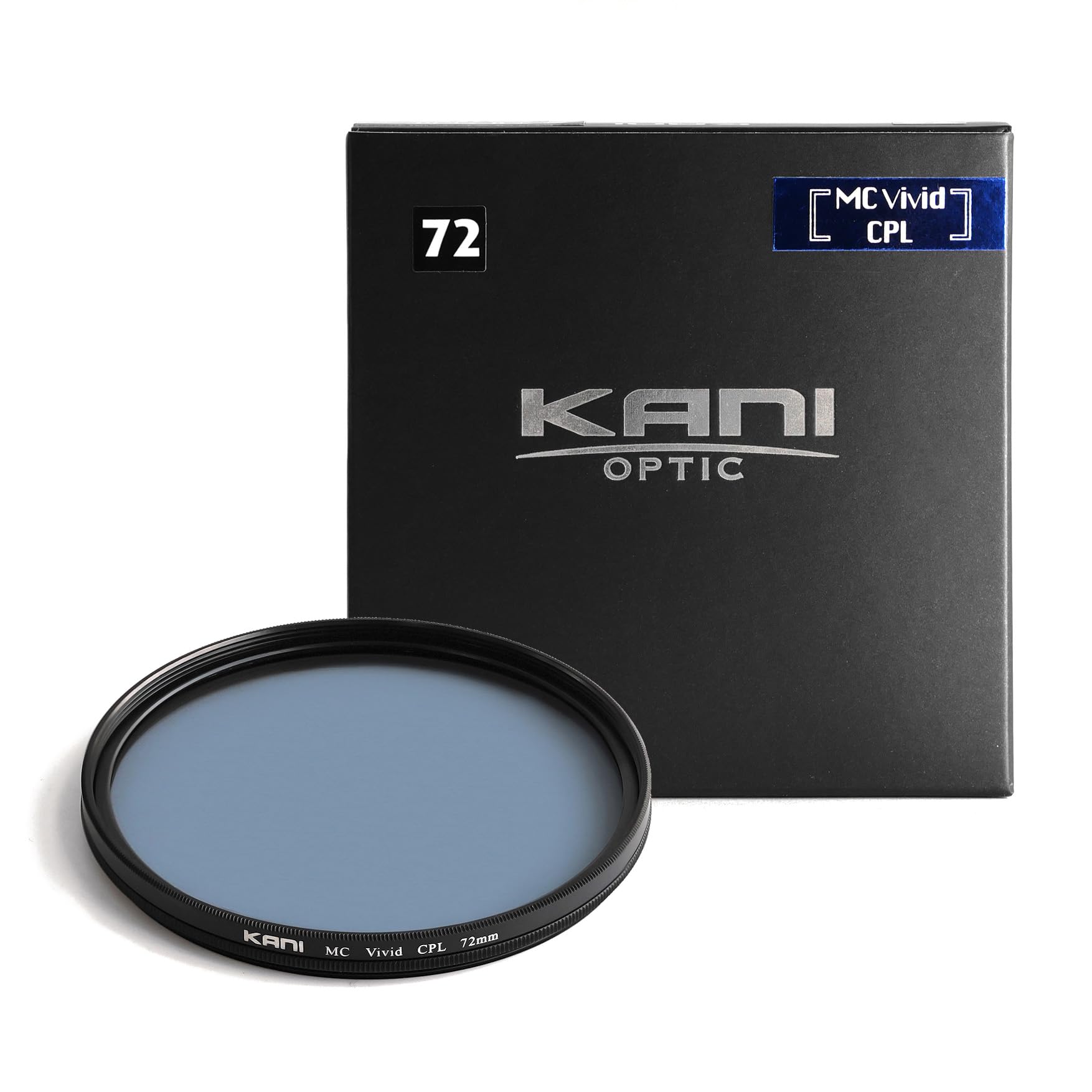 KANI 72mm PLフィルター Vividシリーズ Premium MC Vivid CPL 円偏光フィルター 色彩強調 青色緑色強調 低反射 撥水 撥油 防汚 帯電防止 ナノコーティング 806468|Maison Outre
