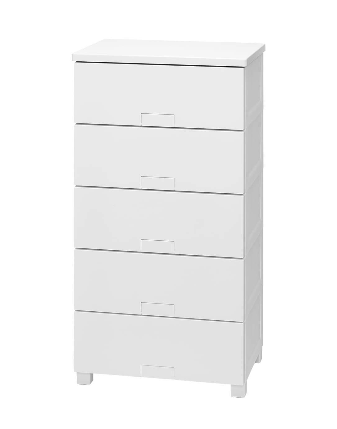 天馬 チェスト 完成品 フィッツチェスト フルフラット タンス 幅55×奥行41×高さ105cm 特許取得済み 収納ケース 衣装ケース 日本製 再生材配合 サステナブル【色 ホワイト】【型番 5505】|Maison Outre