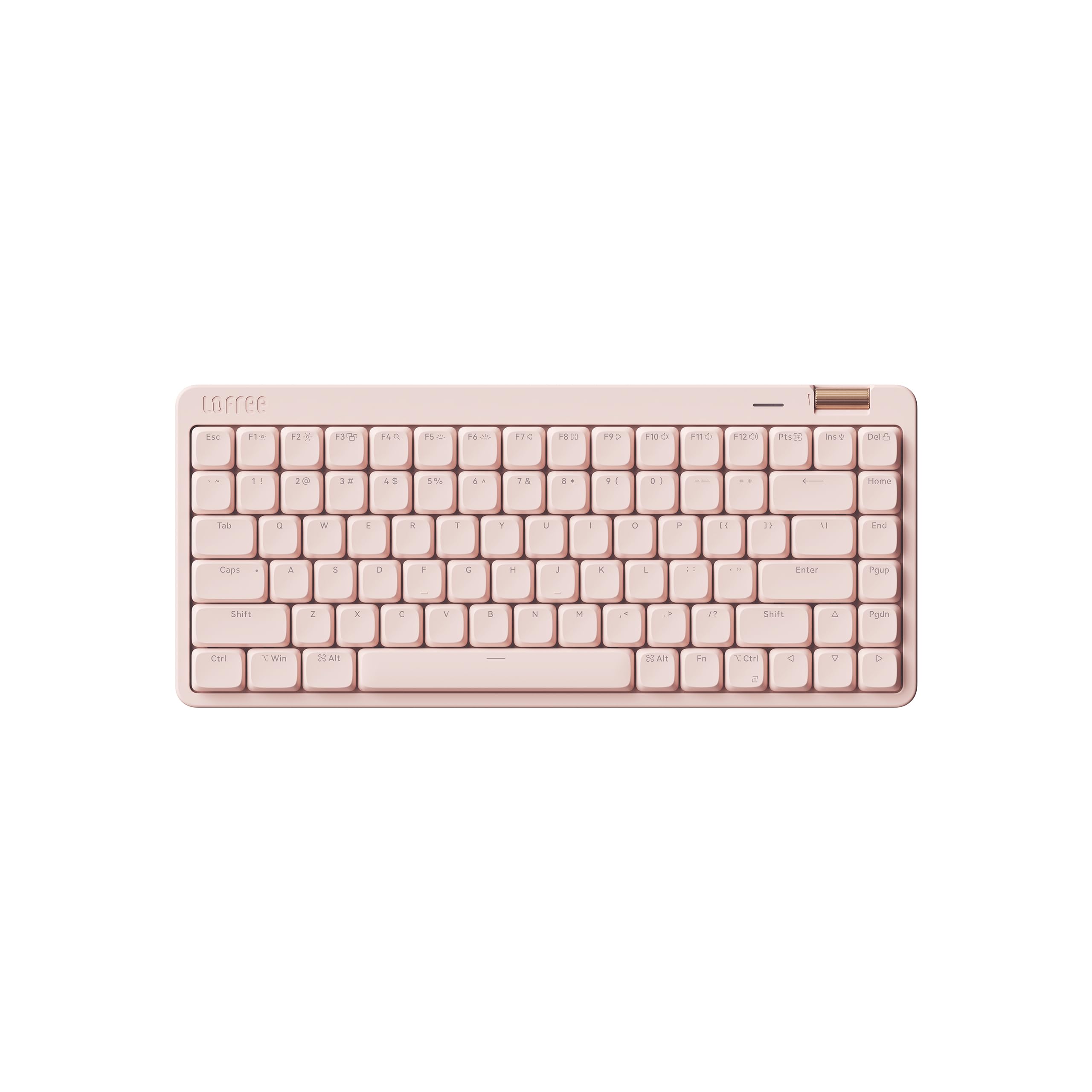 Flow Lite 84キーロープロファイルメカニカルキーボード、75％スワップ可能な充電式ワイヤレスキーボード2.4G無線接続、Bluetooth接続、Windows、Macの有線接続/スペクターリニアキースイッチ（フラミンゴ）英・配列 技適認証取得｜Maison Outre