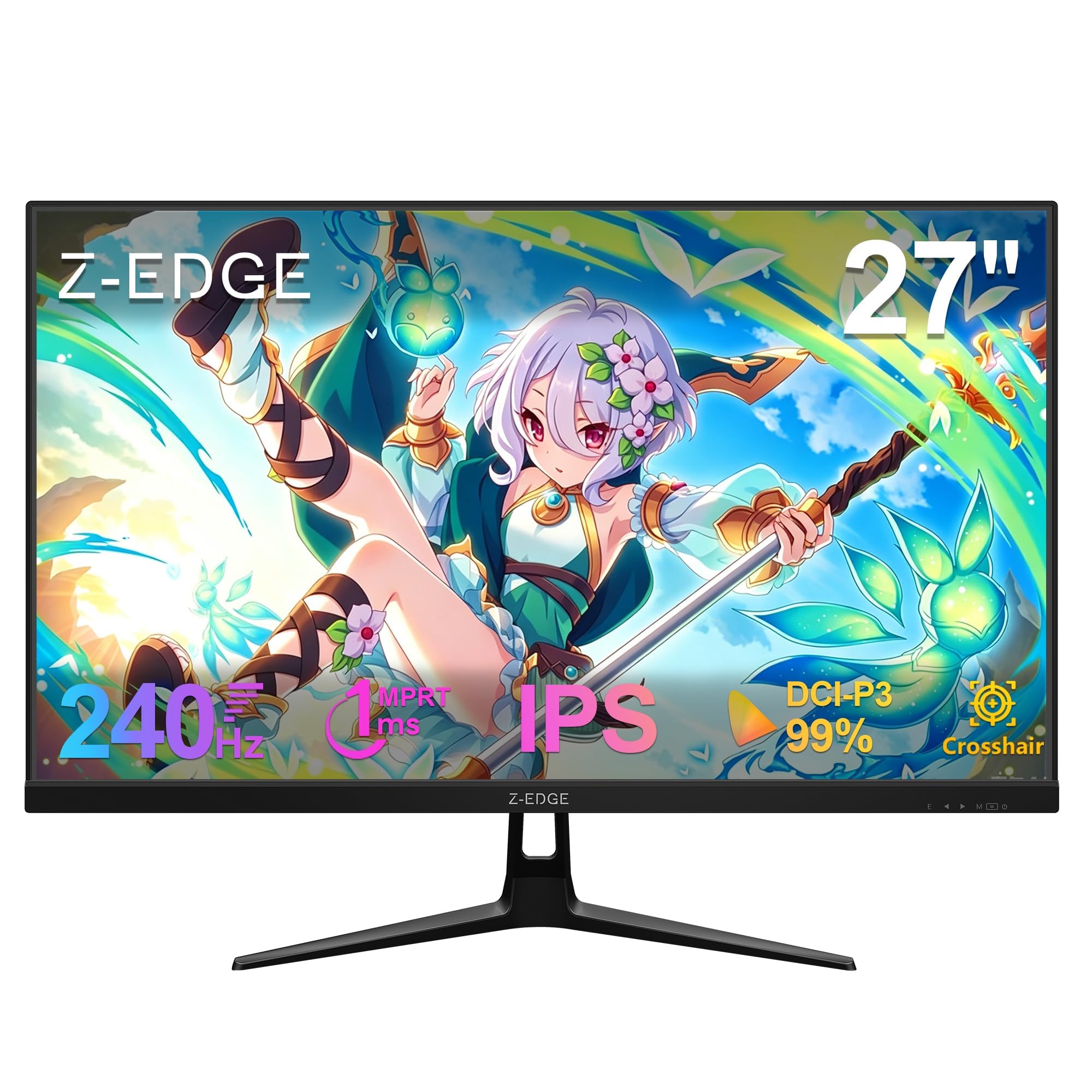 Z Z-Edge(ゼロエッジ) 27インチ ゲーミングモニター 240Hz/1ms IPSパネル フルHD 1920x1080 UG27PJ ブラック｜Maison Outre 18,249円
