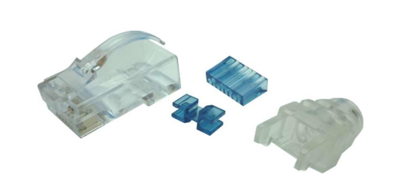 日本製線 Cat.6 モジュラープラグ(24AWG) ブーツ付 100個セット NSP624B(100)|Maison Outre