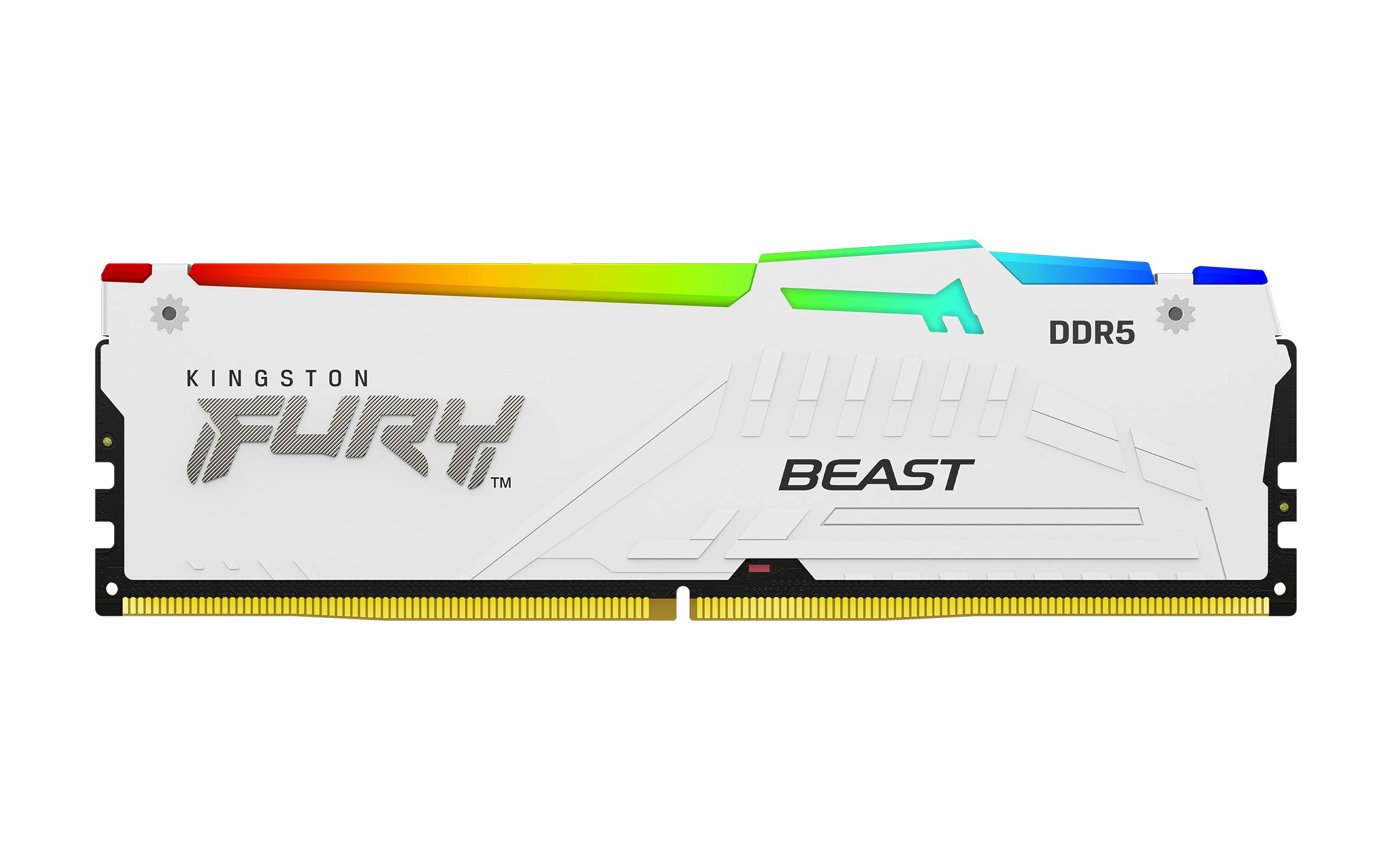 Kingston FURY Beast White RGB 32GB (2x16GB) 6000MT/s DDR5 CL30 DIMM デスクトップゲーミングメモリキット AMD EXPO/Intel XMP - KF560C30BWEAK2-32|Maison Outre