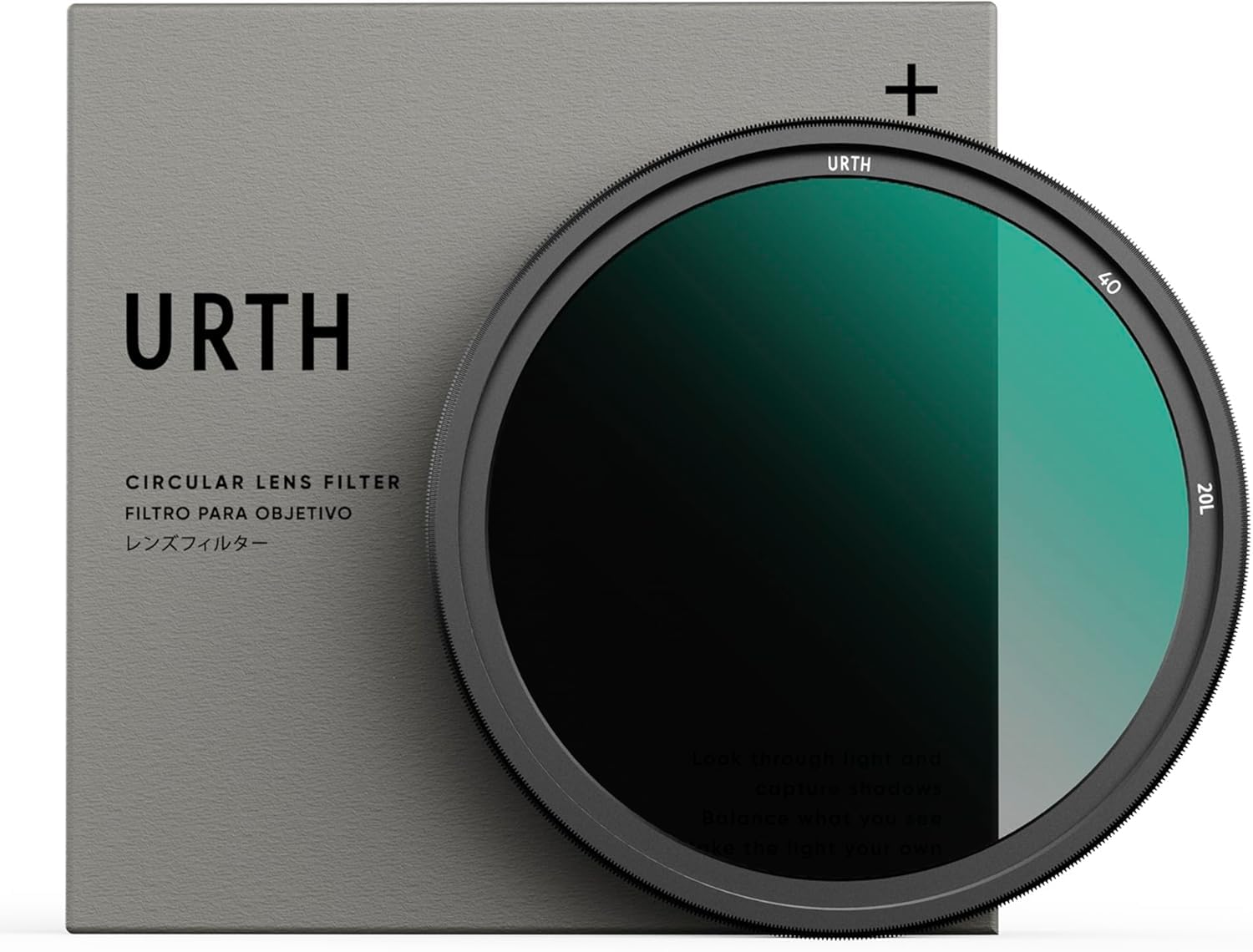 Urth 40.5mm ND2-32 可変ndフィルター (プラス+) 1-5ストップ 可変 NDレンズフィルター (高透過率 / 20層 ナノコーティング) 光学ガラス|Maison Outre