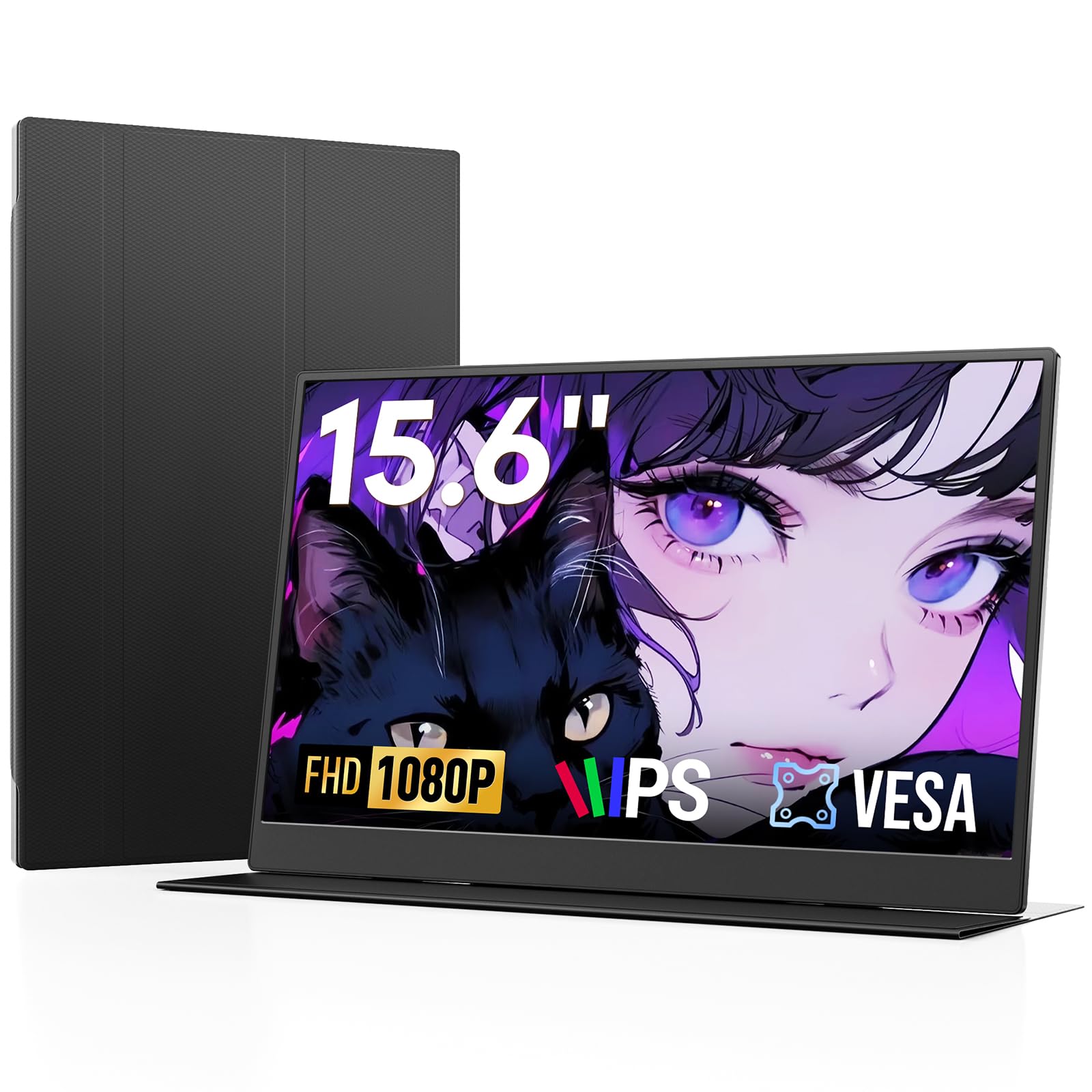 【2026モデル】モバイルモニター Omiodo 15.6インチ ポータブルモニター 1920x1080FHD IPS HDR 超薄 軽量 自立式 モバイルディスプレイ VESA対応 スピーカー内蔵 Switch/PS5/Xbox/PS4/スマホ/Wind｜Maison Outre 11,057円