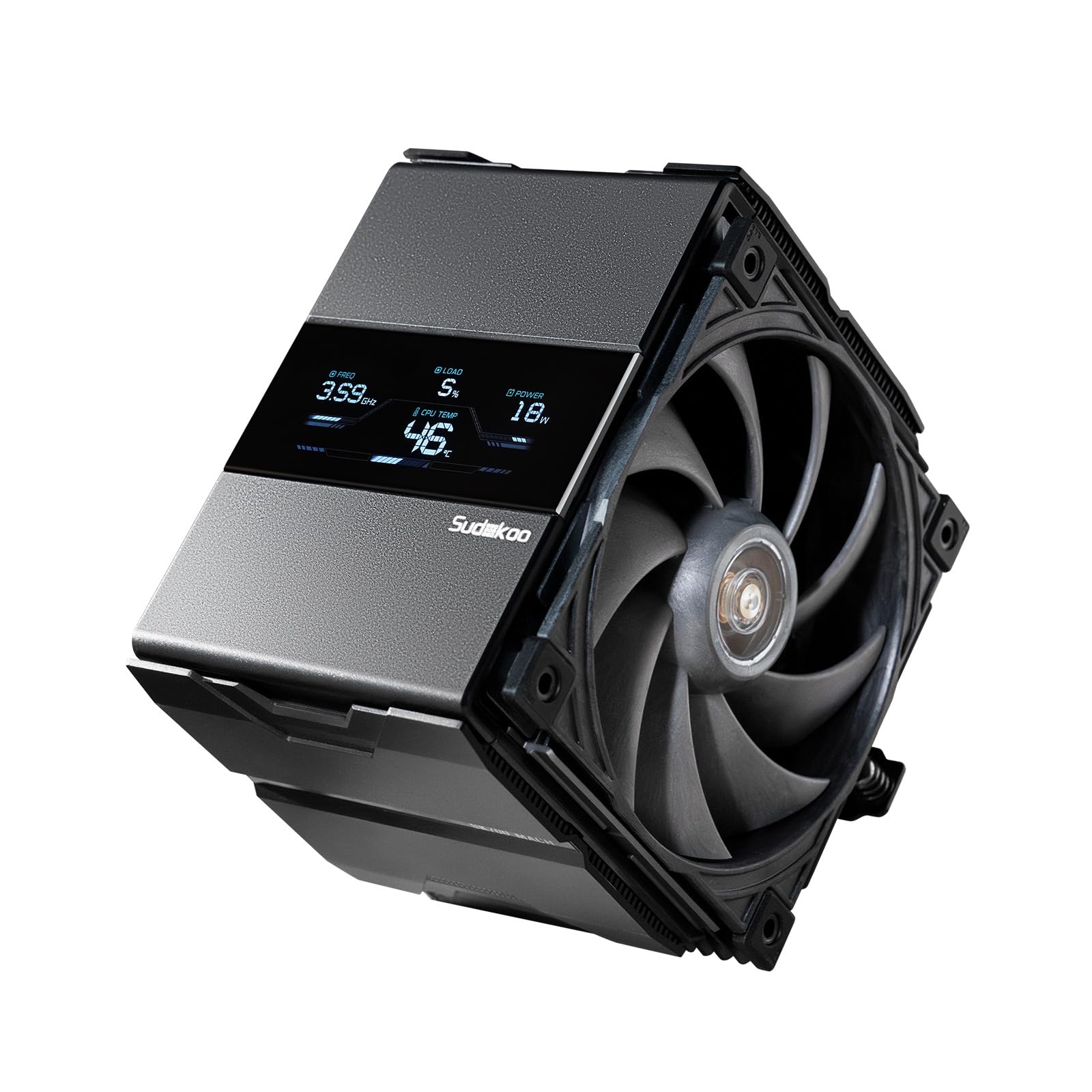 Sudokoo SK700V-MACH CPU空冷クーラー:7ヒートパイプ搭載デジタルCPUクーラー、120mm MACH PWM静音ファン付き - ブラック シングルタワーPC冷却、AMD Ryzen AM5 & Intel LGA 1851/1700/|Maison Outre