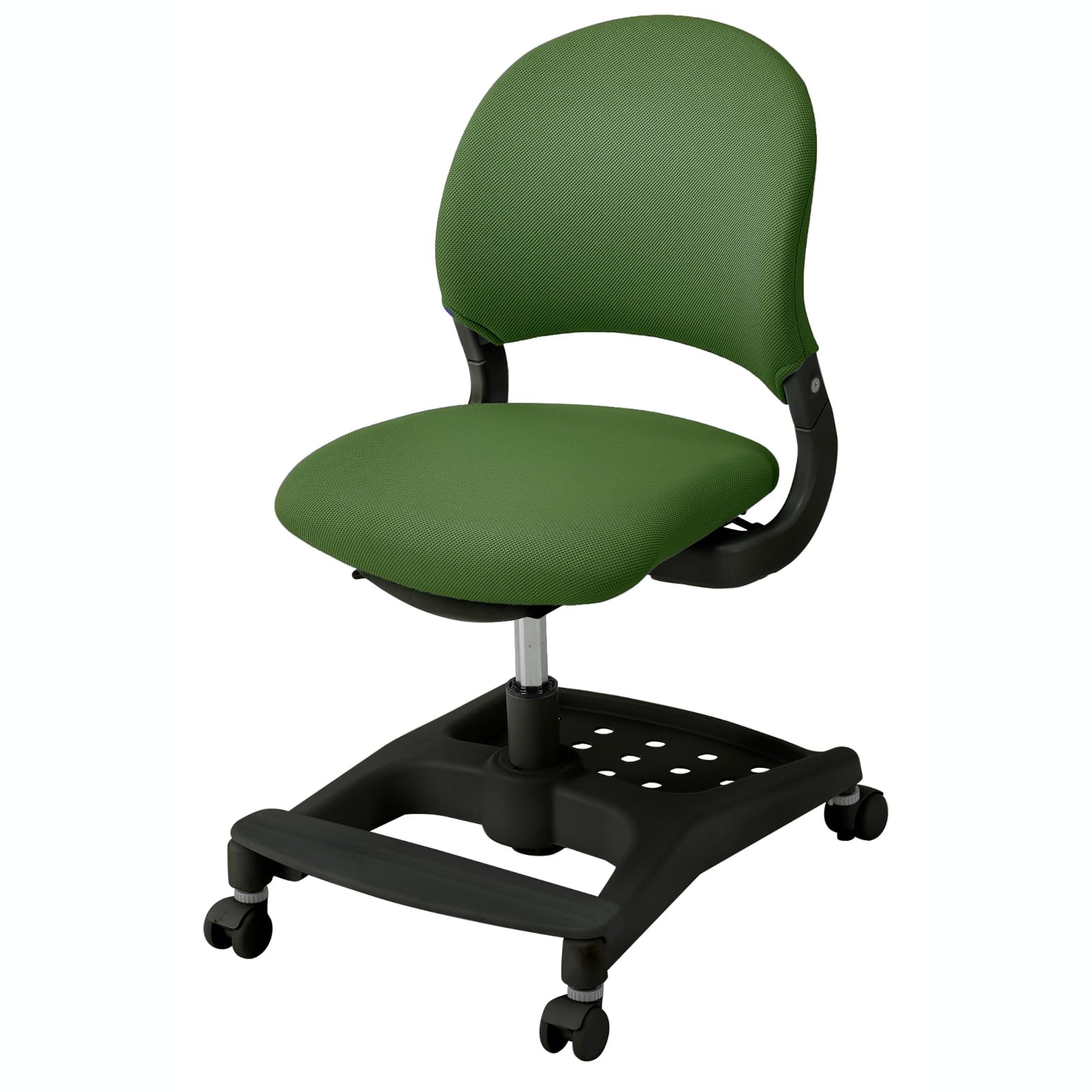 KOIZUMI(コイズミ) HyBrid Chair CDC-928 BKDG ハイブリッド チェア ミドルバック 昇降デスク用 ファブリック 回転 椅子 ダークグリーン グリーン ブラック 学習 勉強 サイズ:W456&times;D555&times;H790~870mm S｜Maison Outre