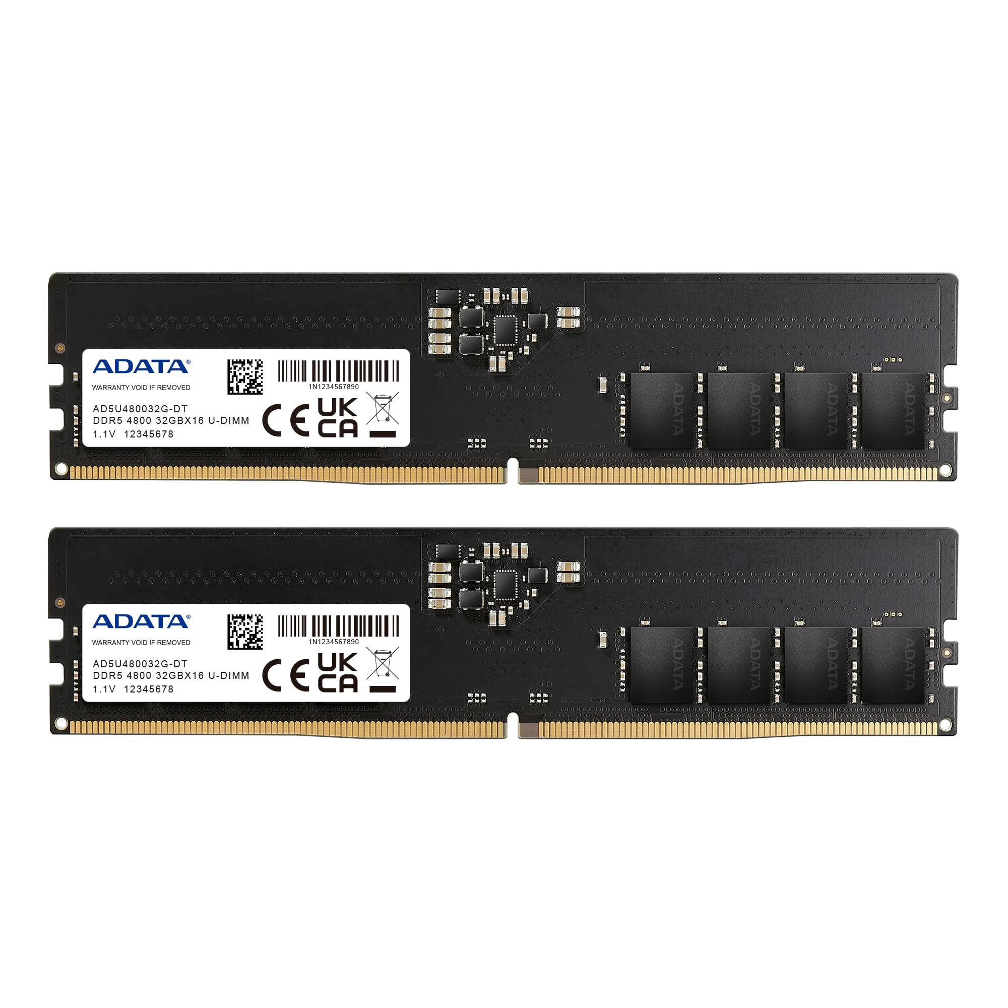 【エイデータ】 PCメモリ DDR5 4800MHz U-DIMM 64GB(32GBx2枚) AD5U480032G-DT-I|Maison Outre