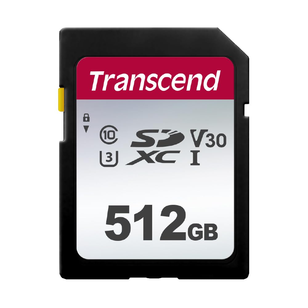 トランセンドジャパン トランセンド SDカード 512GB UHS-I U3 V30 Class10 (最大転送速度100MB/s)【データ復旧ソフト無償提供】TS512GSDC300S-E｜Maison Outre