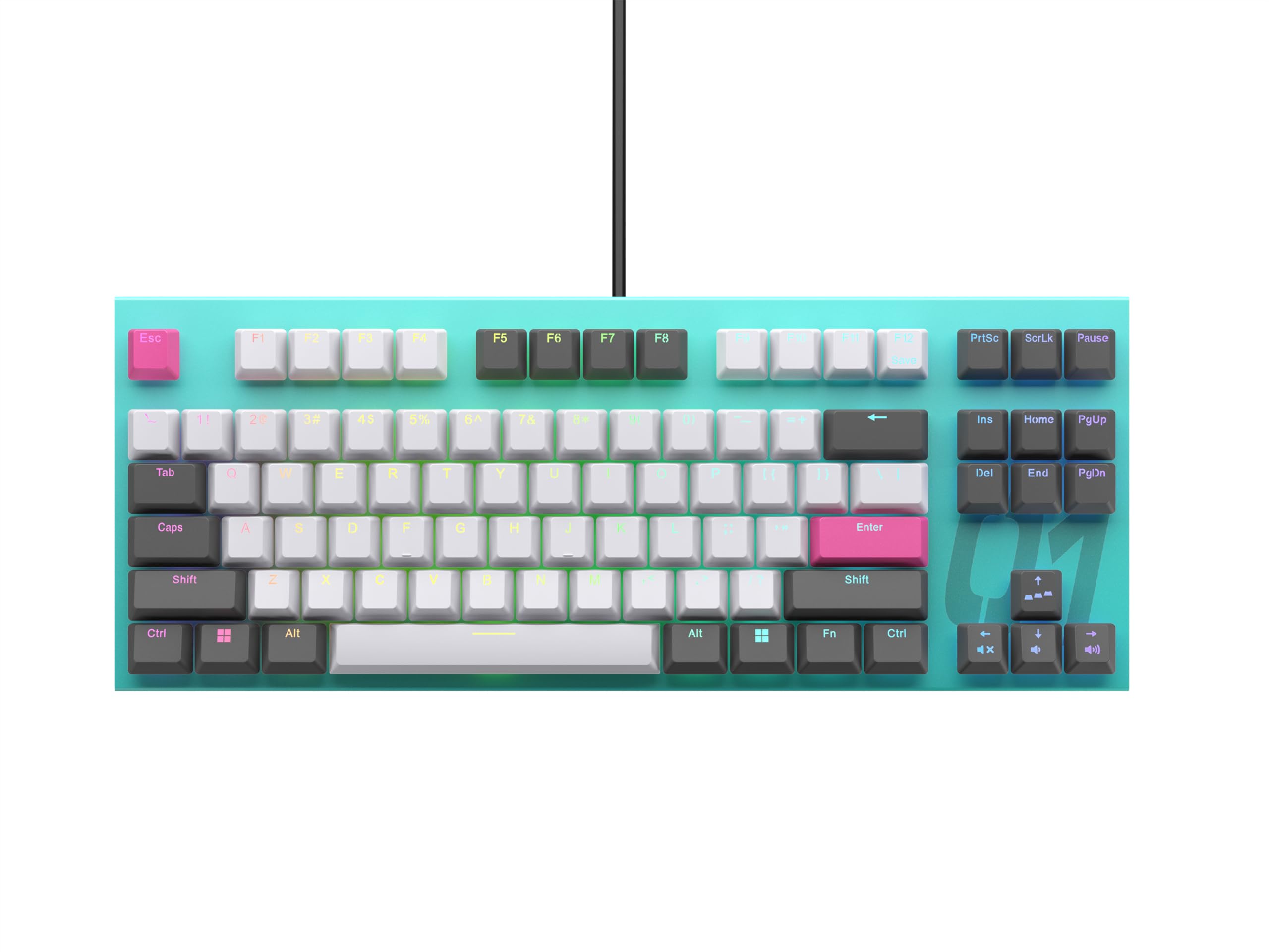 REALFORCE リアルフォース ラピッドトリガー キーボード 東プレ GX1 静音 45ｇ TKLサイズ 静電容量無接点方式 最速0.1mm作動 Windows 英語配列 日本製 ゲーミングキーボード 87キー X1UDM1 KB0772 【初音ミク ｜Maison Outre