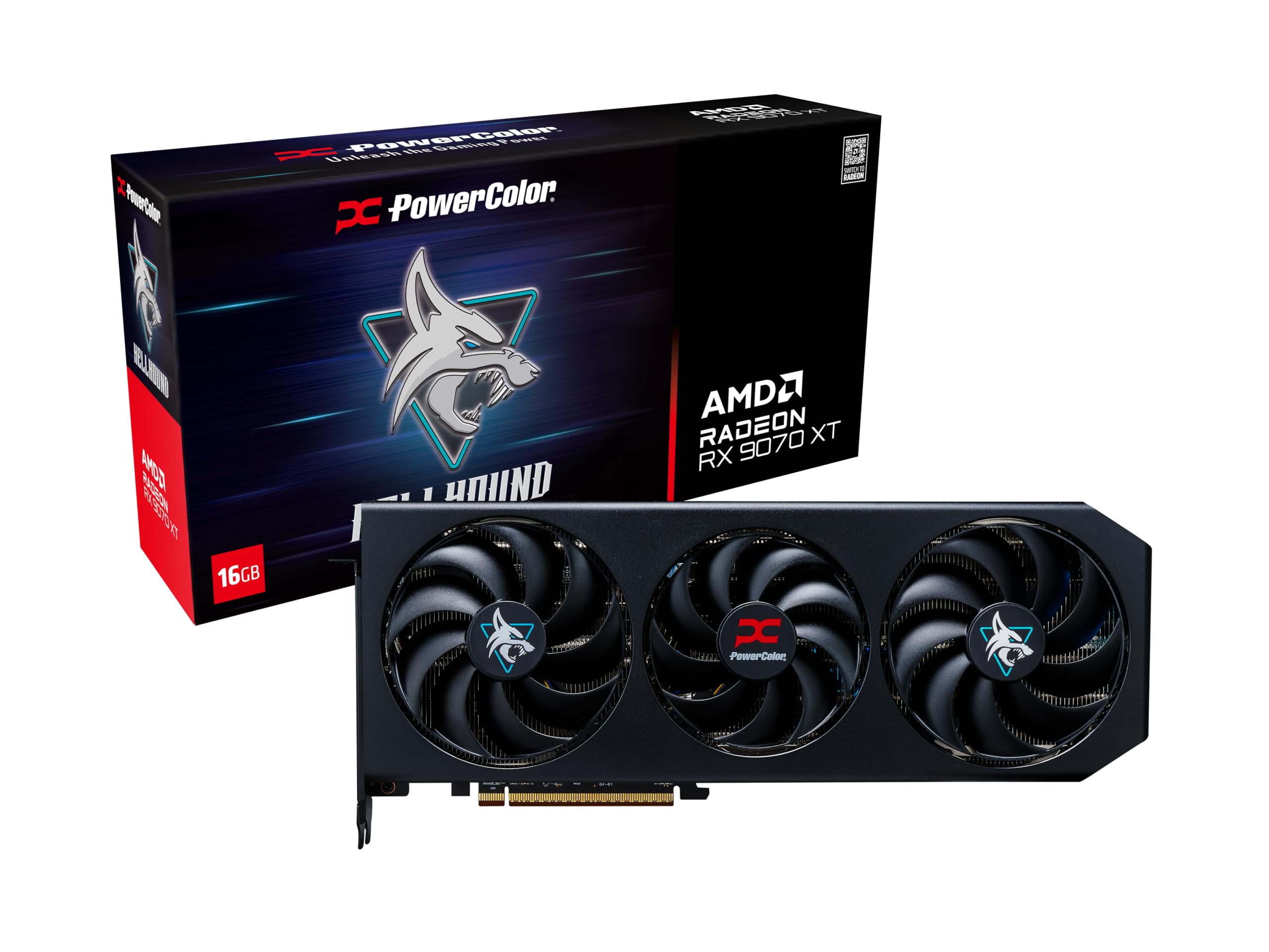 Power Color AMD Radeon RX9070XT 搭載 グラフィックボード GDDR6 16GB Hell Hound パワーカラー 【国内正規代理店品】RX9070XT 16G-L/OC|Maison Outre