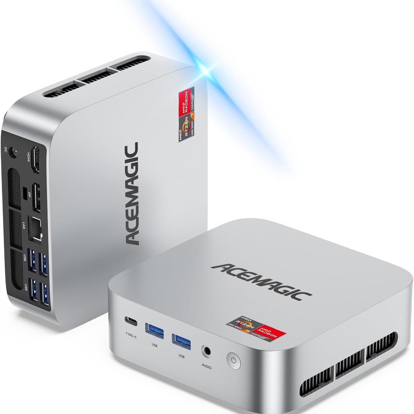 ACEMAGIC ミニpc 2026最新R7 7735HS登場 mini pc【5825U/6650Hより倍速い】8C/16T 最大4.75GHz 24GB LPDDR5+1TB SSD(4TB拡大可) 小型PC 2.5GLAN/WiFi 6/BT5.2 |Maison Outre
