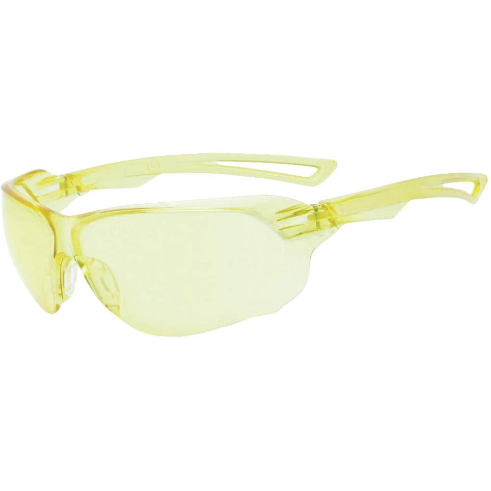 TRUSCO(トラスコ) 二眼型安全メガネ(スポーツタイプ)レンズ黄色 × 20個 【ケース販売】