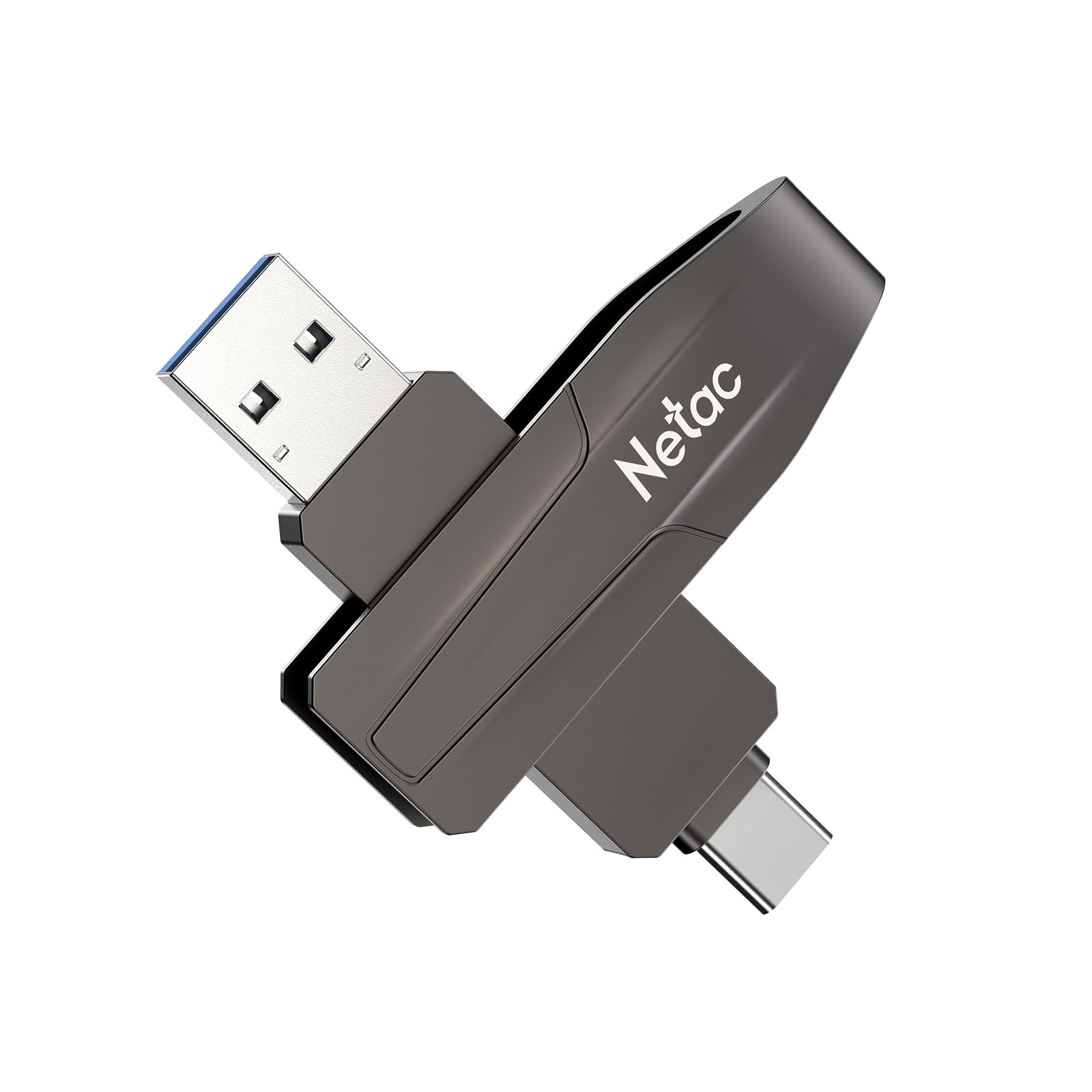 Netac 外付け SSD 512GB USB3.2Gen2 最大550MB/s USB C&USB A対応 2in1 USBメモリサイズ 超小型 亜鉛合金筺体 50g ポータブルSSD メーカー５年保証 US8｜Maison Outre