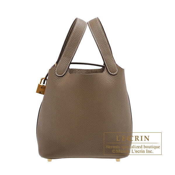 【HERMES】Picotin Lock 18 ピコタンロック ナタ x ゴールド金具 HERMES】Picotin Lock 18 ピコタンロック ナタ x ゴールド金具