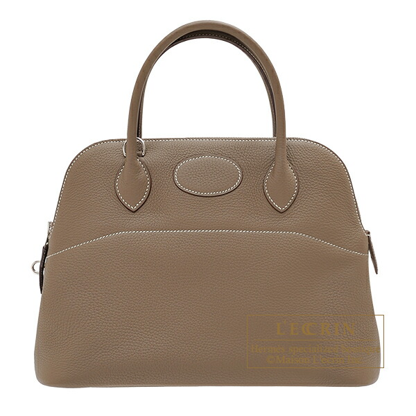 正規品☆ヴィンテージHERMESボリードコットンポーチ(ブラウン) エルメス HERMES ボリードポーチ MM イエロー コットン ポーチ