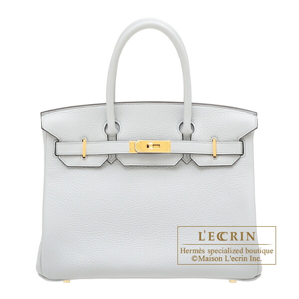 楽天市場 エルメス バーキン30 ブルーペール トリヨンクレマンス ゴールド金具 Hermes Birkin Bag 30 Blue Pale Clemence Leather Gold Hardware 西麻布レクラン